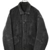 VINTAGE BLACK DENIM COVERALL JACKET/XL