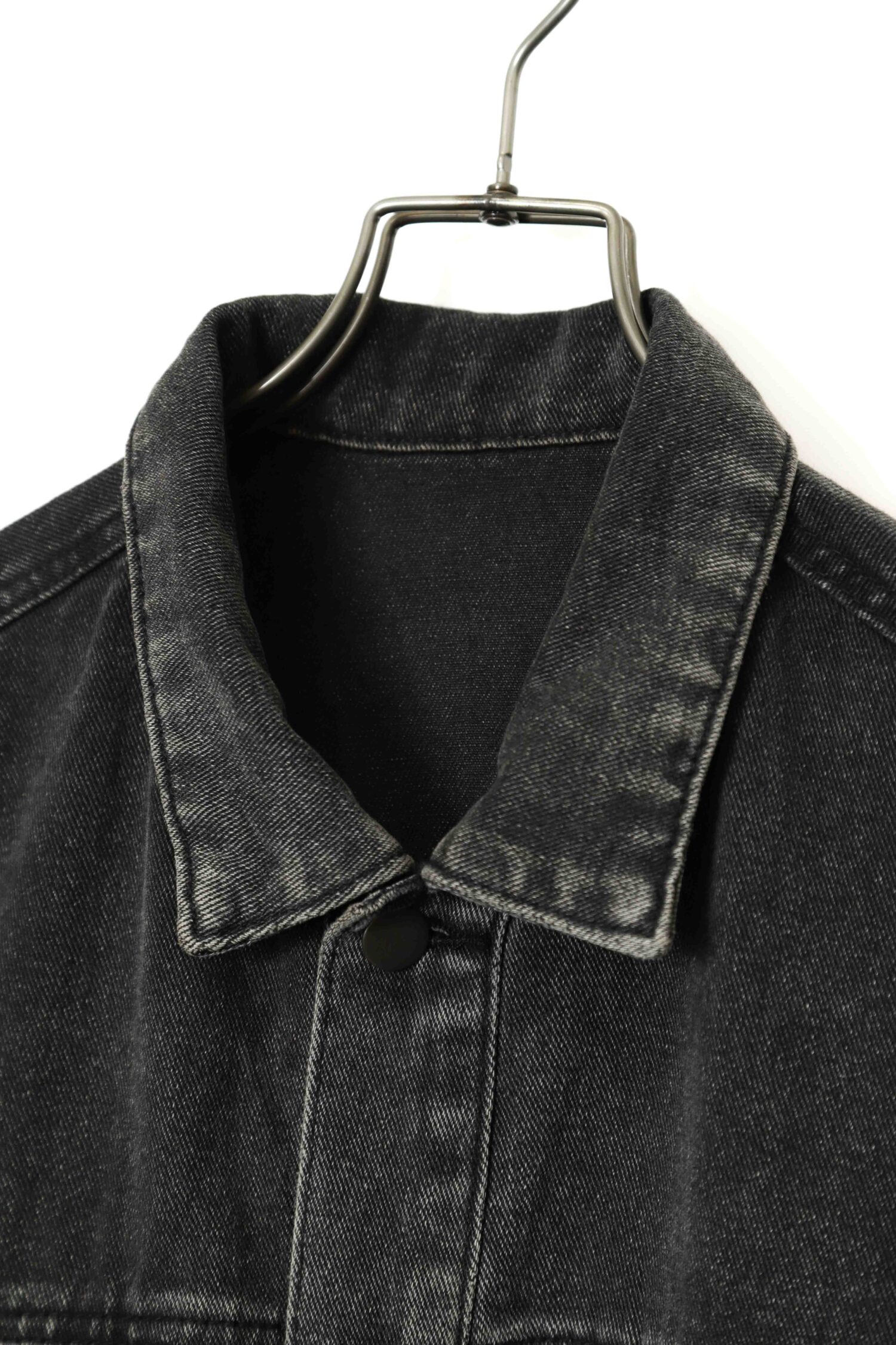 Alternative view of VINTAGE BLACK DENIM COVERALL JACKET/XL