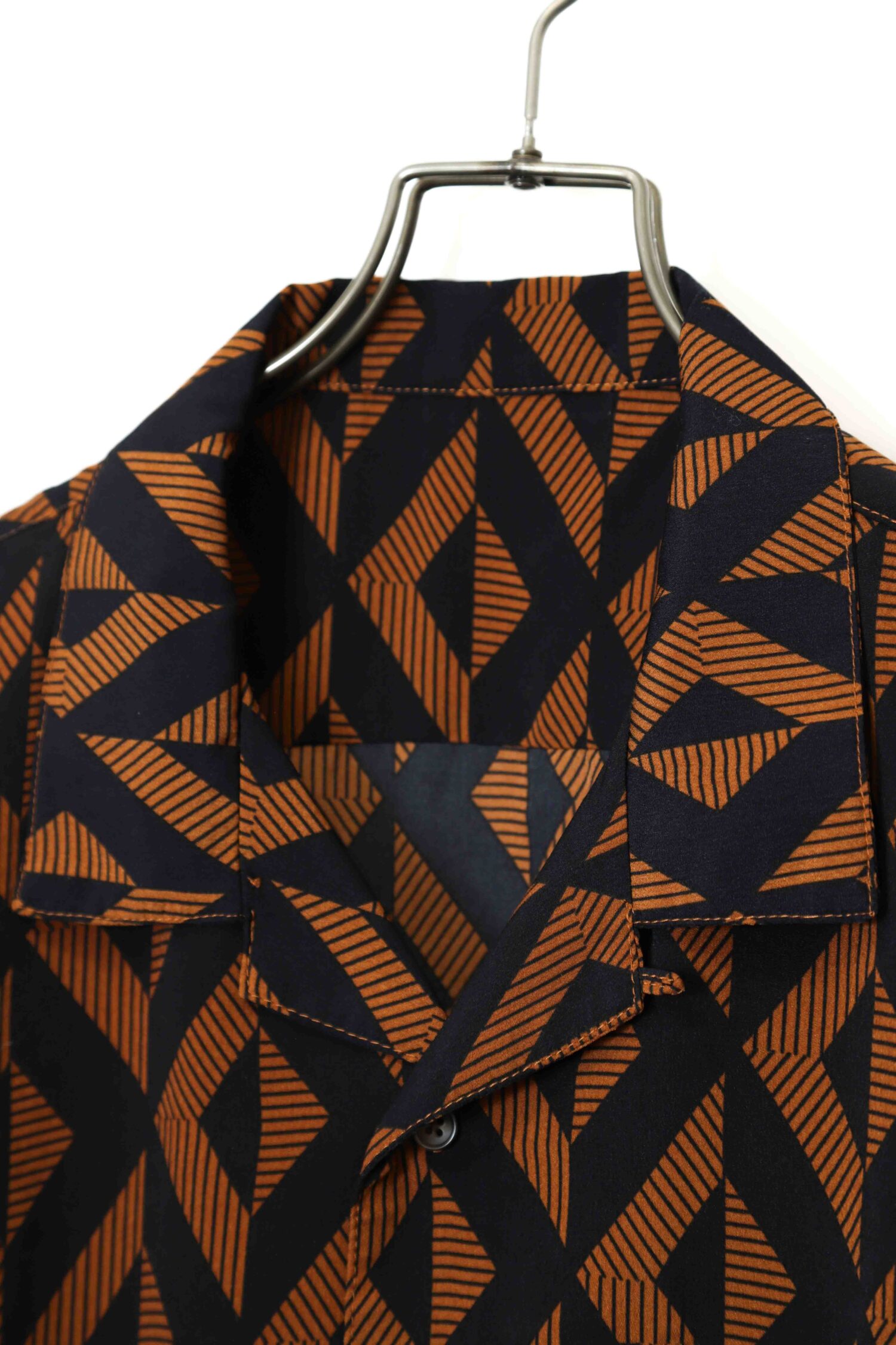 Alternative view of VINTAGE PRINTED OPEN COLLAR SHIRT/L
