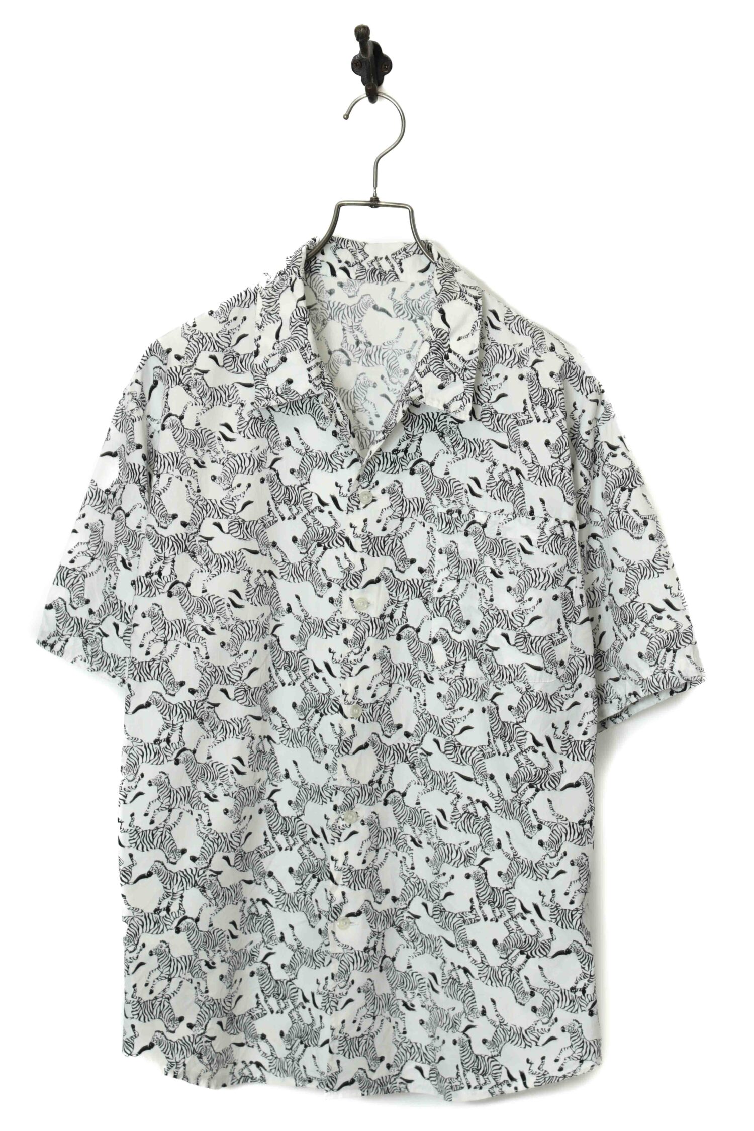 VINTAGE OPEN COLLAR SHIRT/M