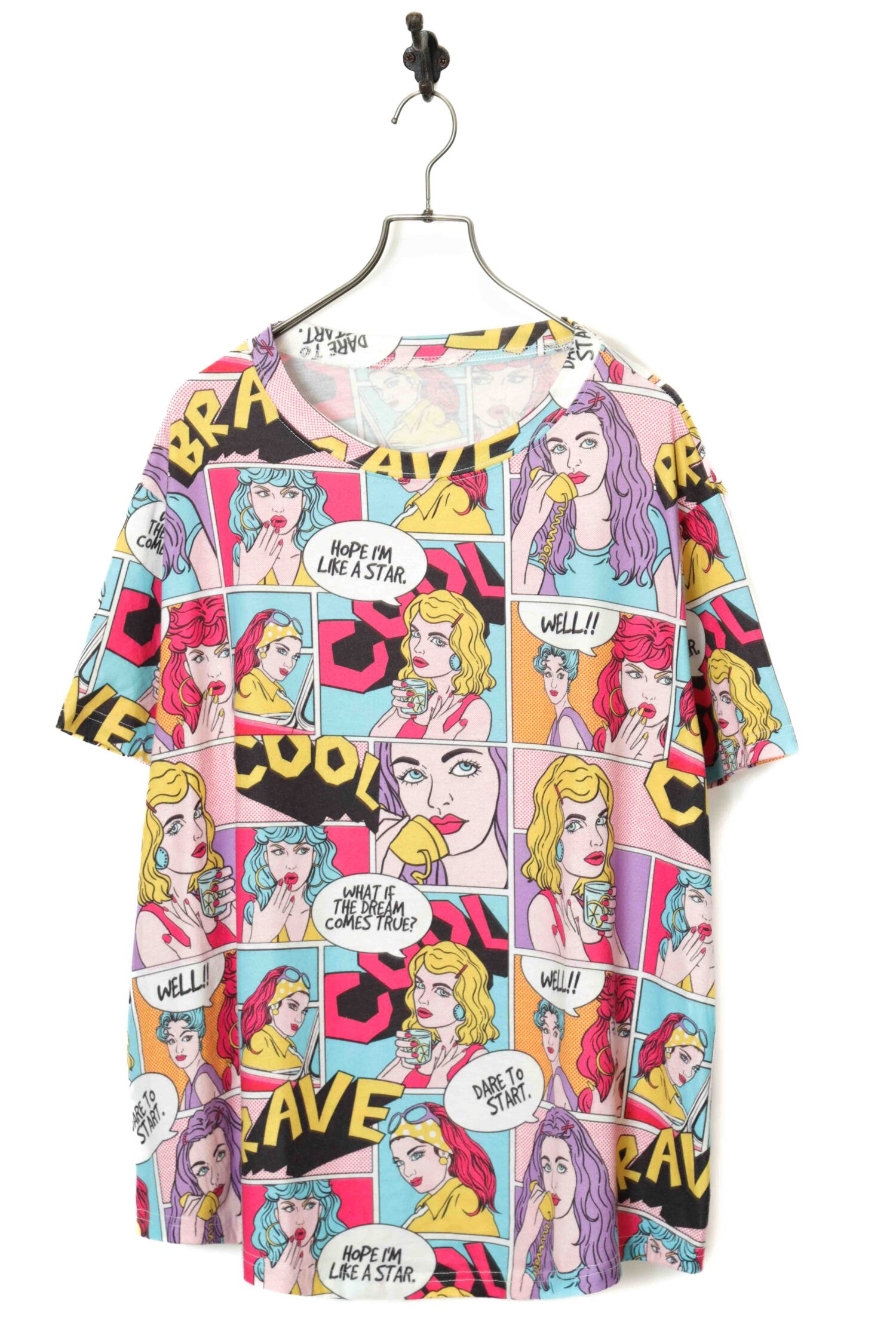 VINTAGE POP PRINTED T-SHIRT/XL