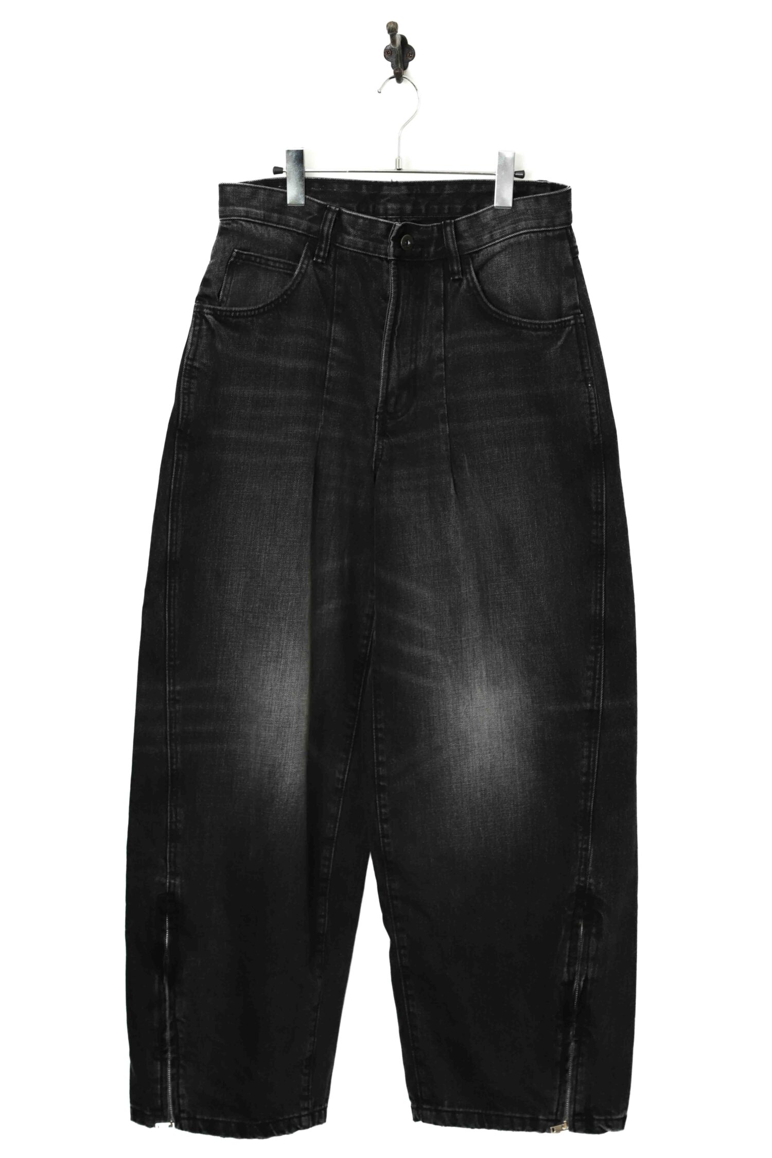 VINTAGE BLACK DENIM PANTS/W80