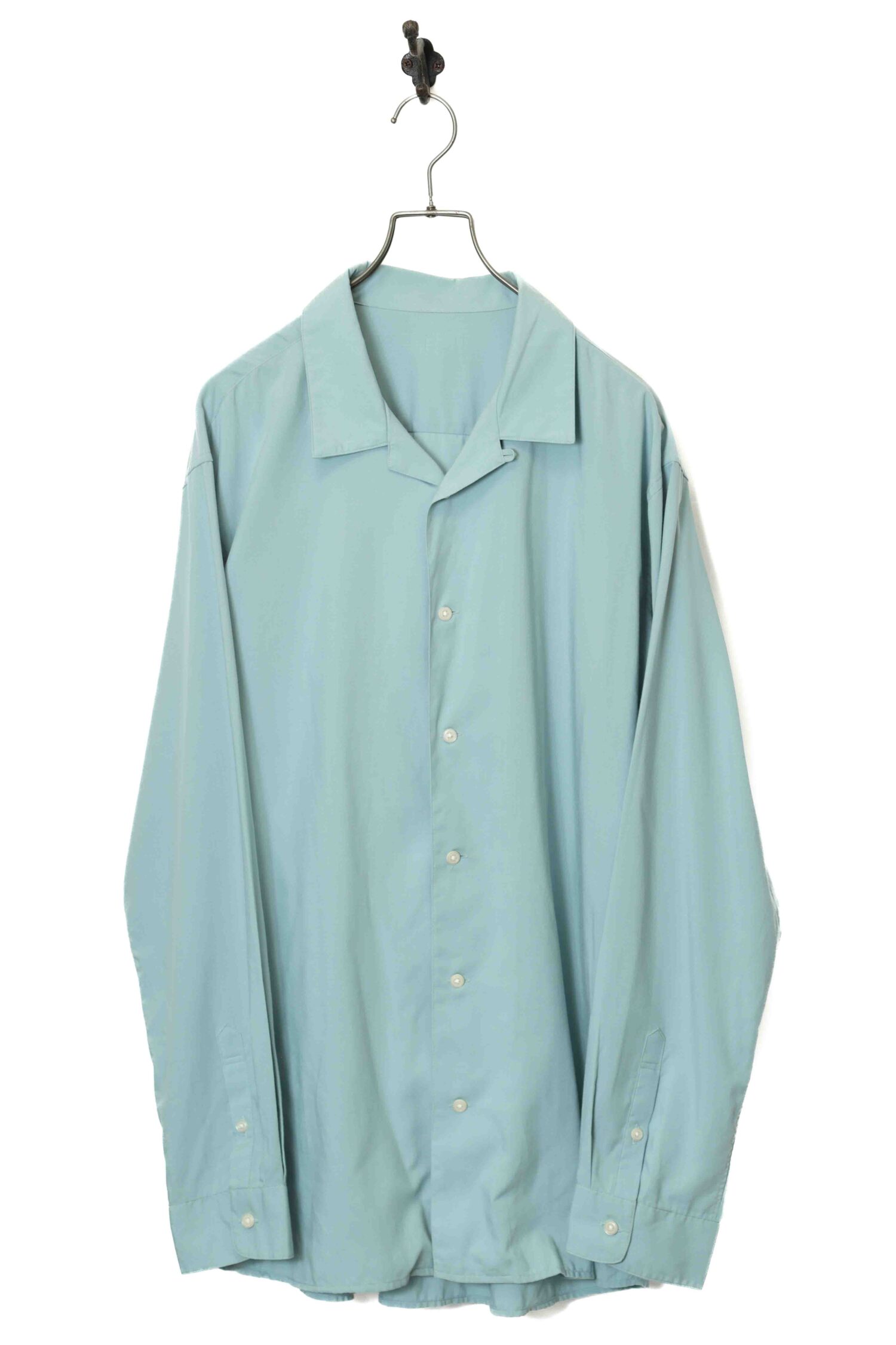 VINTAGE OPEN COLLAR SHIRT/XL