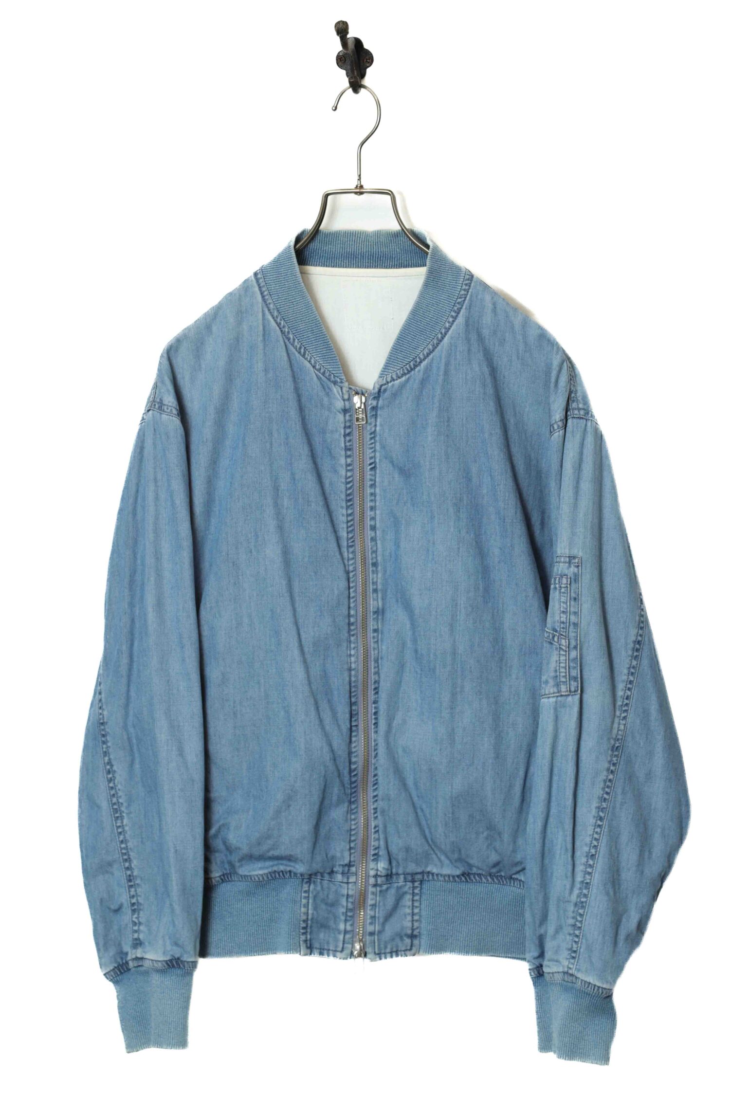 VINTAGE CHAMBRAY BOMBER JACKET/L