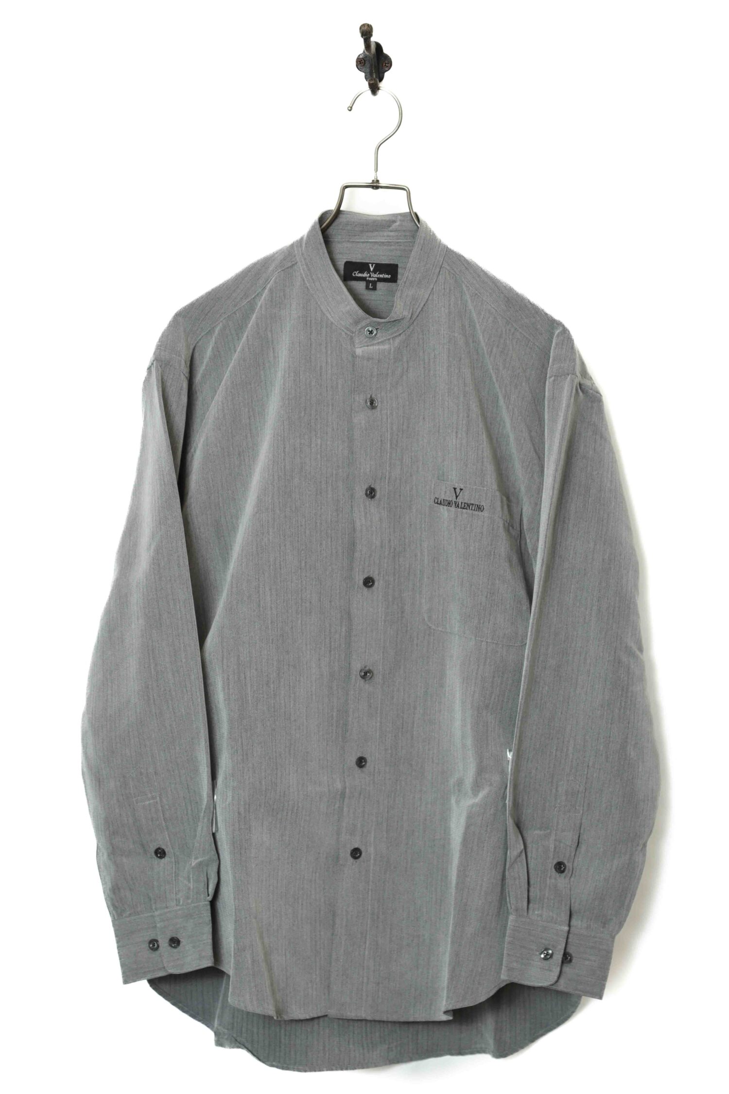 VINTAGE STAND COLLAR SHIRT/L