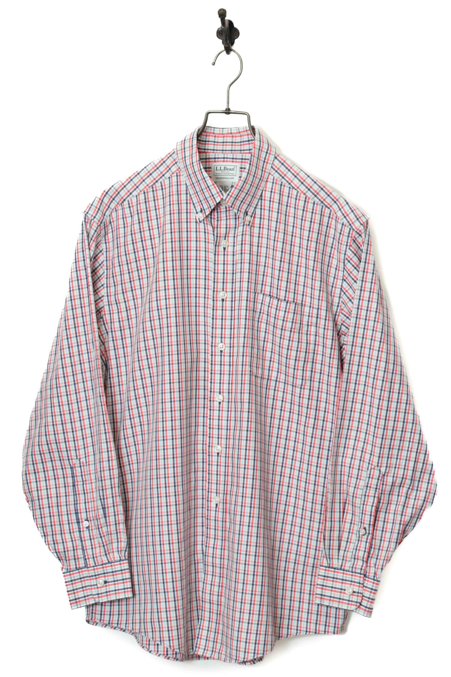 USED L.L BEAN CHECK SHIRT/L