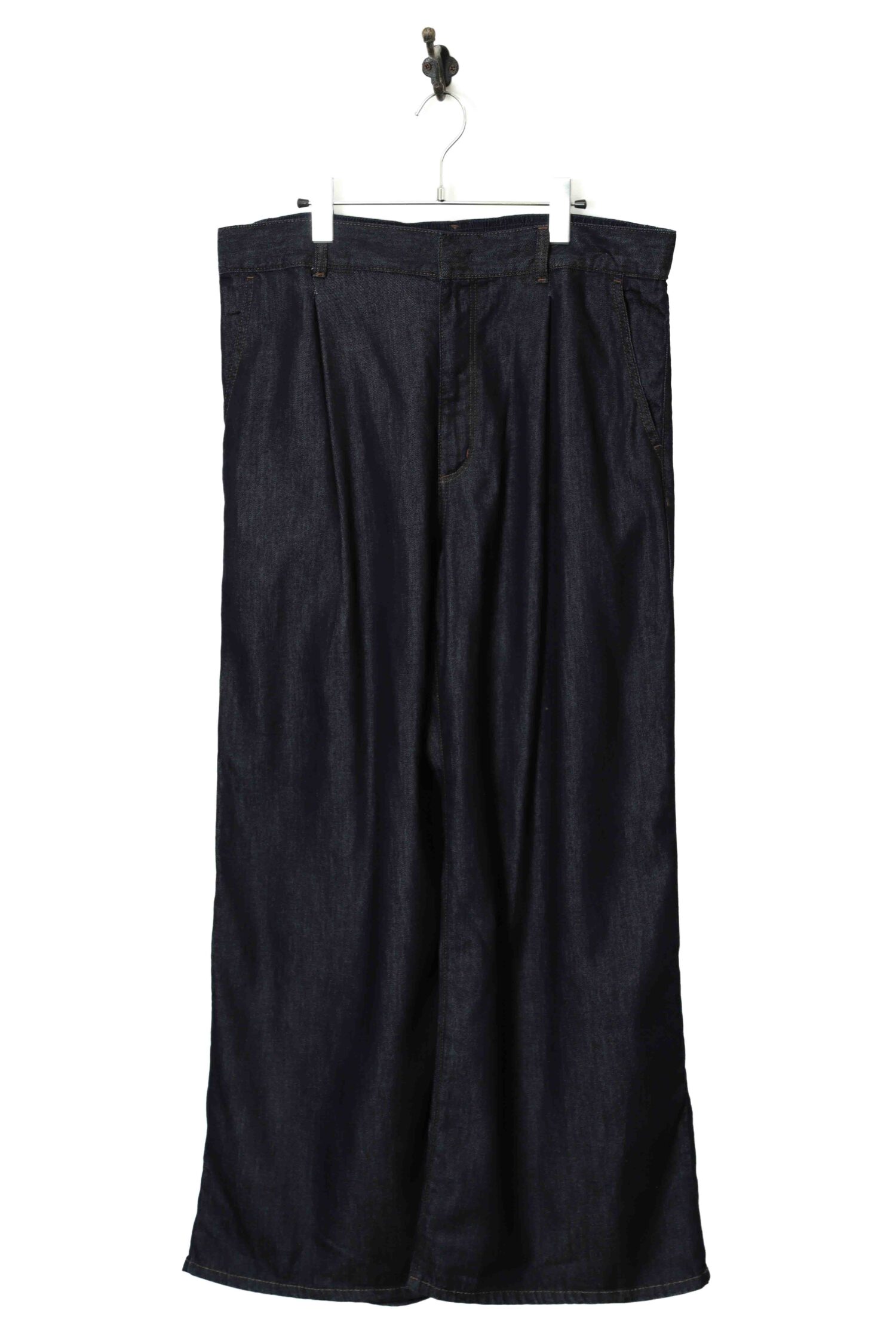 VINTAGE PLEATED WIDE DENIM PANTS/W92