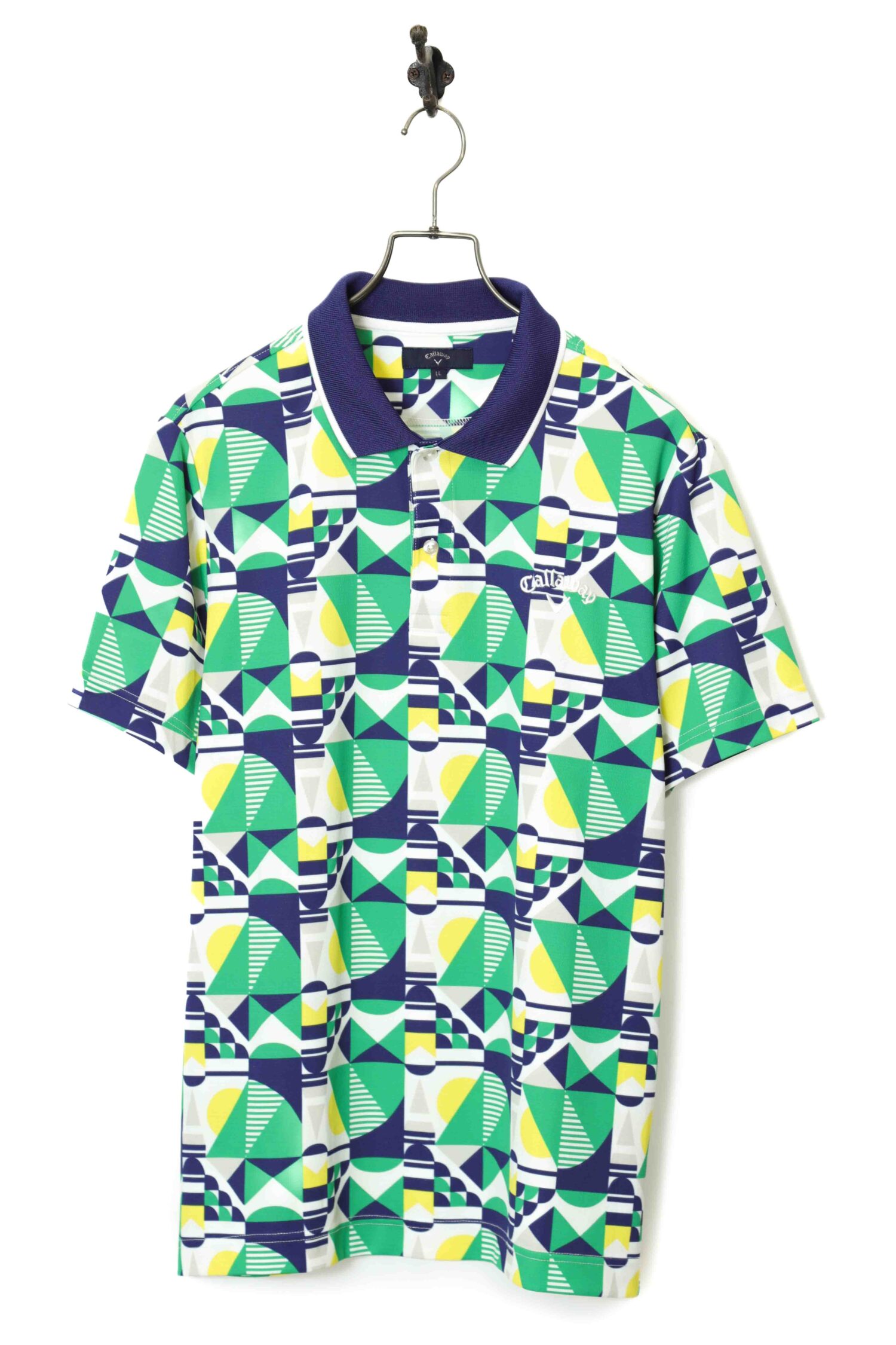 USED GALLAWAY PRINTED POLO SHIRT/LL