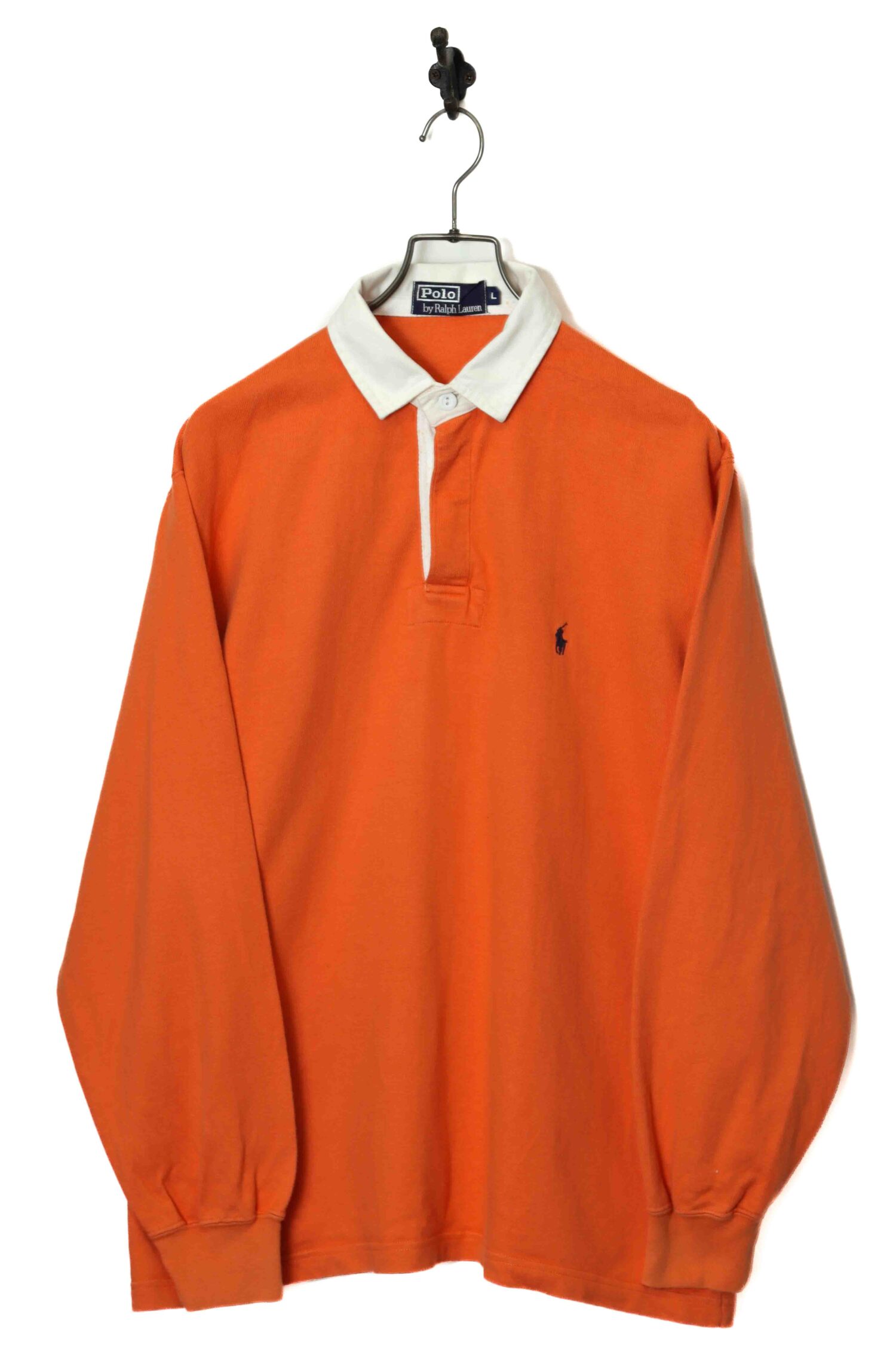 USED RALPH LAUREN LONG SLEEVE POLO SHIRT/L