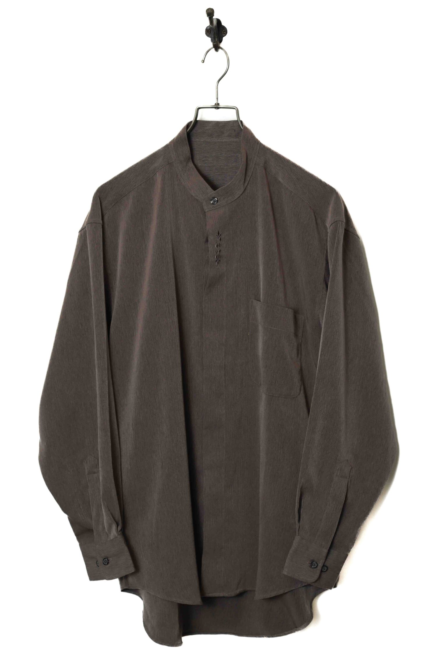 VINTAGE STAND COLLAR SHIRT/L