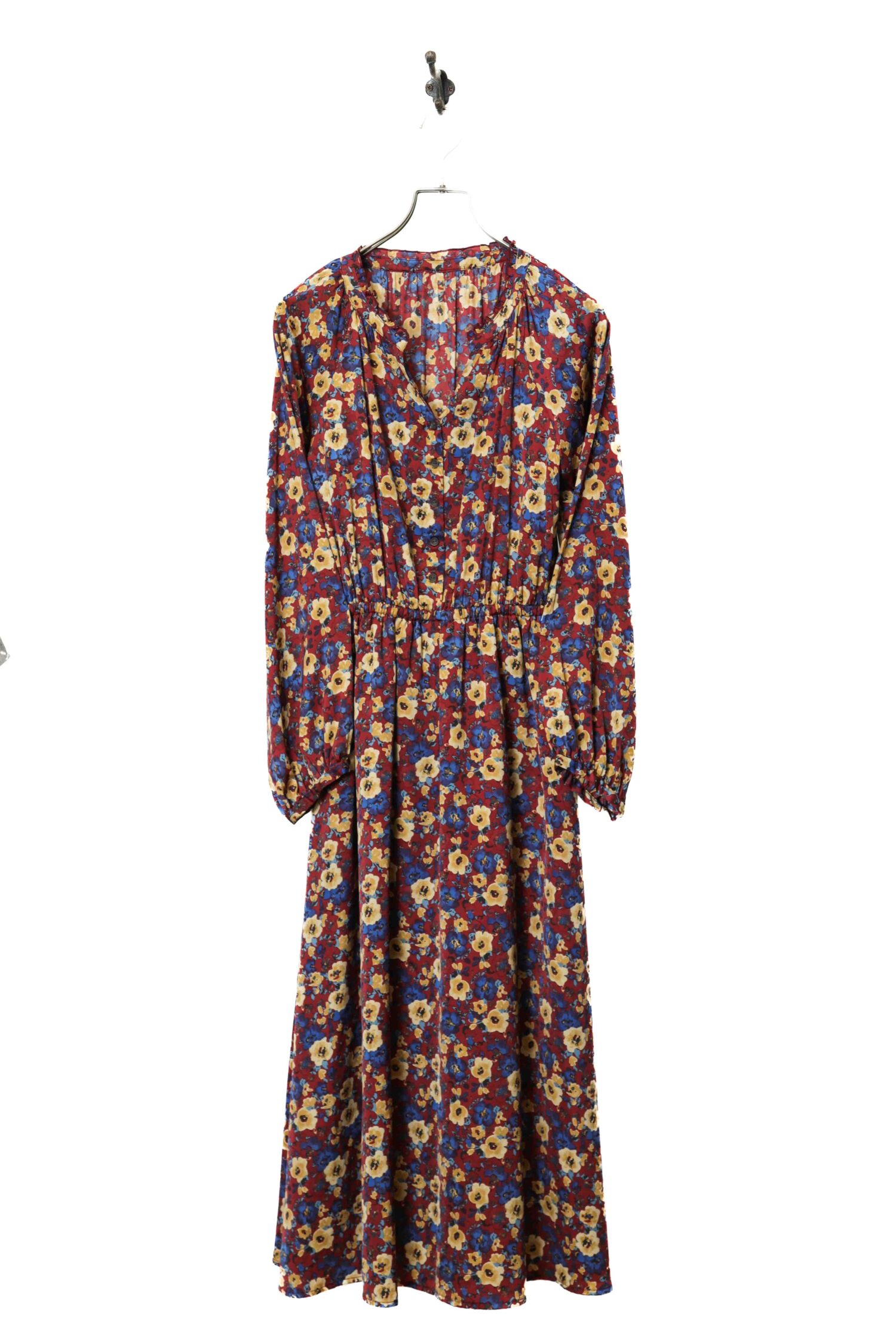 VINTAGE PRINTED ONE-PIECE DRESS/M