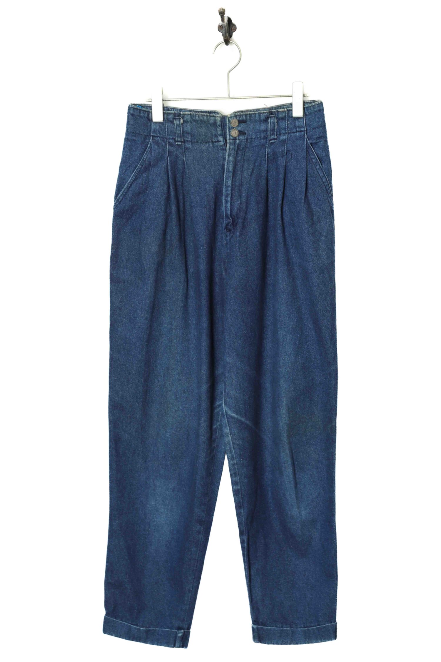 VINTAGE PLEATED DENIM PANTS/W74