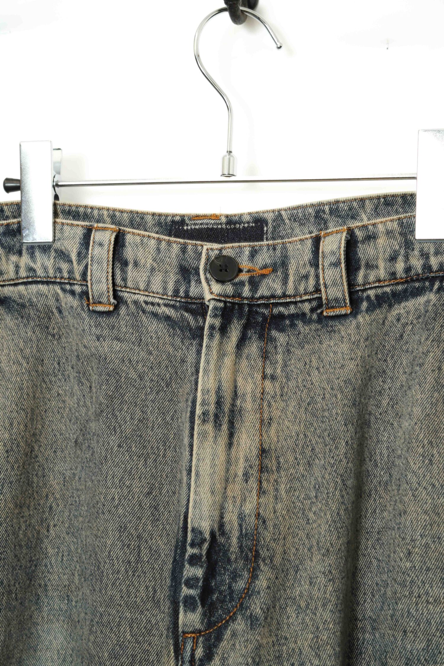 Alternative view of VINTAGE MILITARY DESIGN DENIM CARGO PANTS/W78