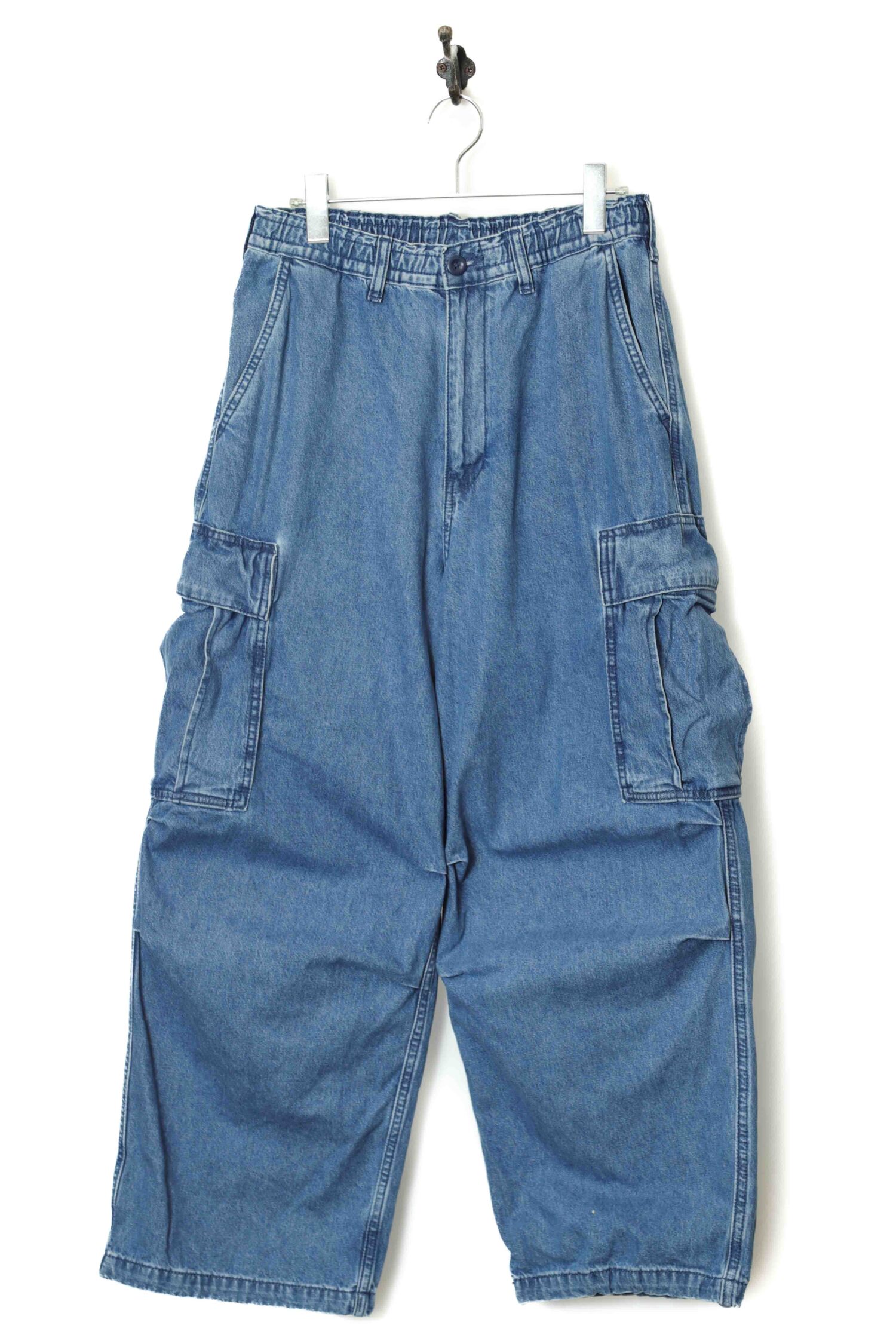 VINTAGE DENIM CARGO PANTS/W66-76