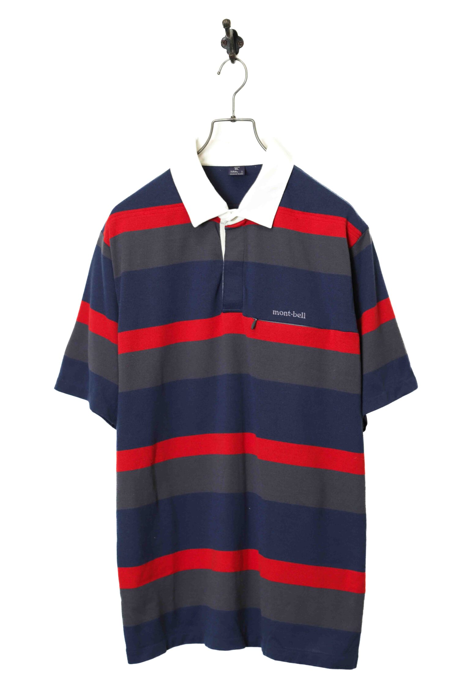 USED MOUNT-BELL BORDER POLO SHIRT/XL