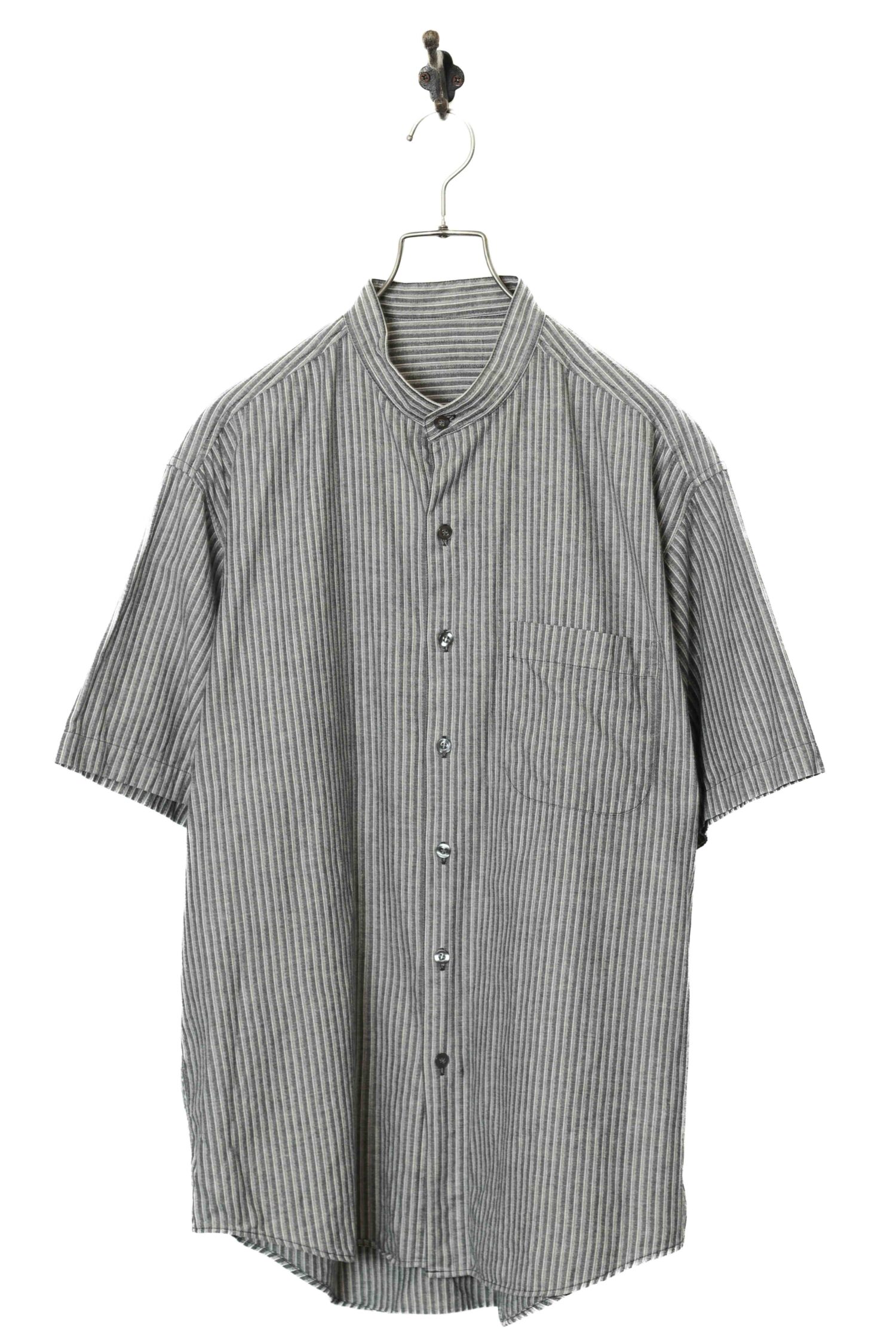 VINTAGE STAND COLLAR SHIRT/L