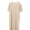 VINTAGE PLEATED CUT ONEPIECE DRESS/M