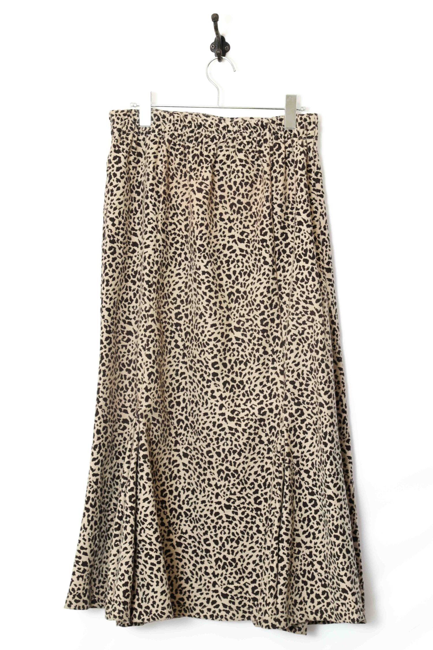 VINTAGE LEOPARD PATTERN EASY SKIRT/W70-84