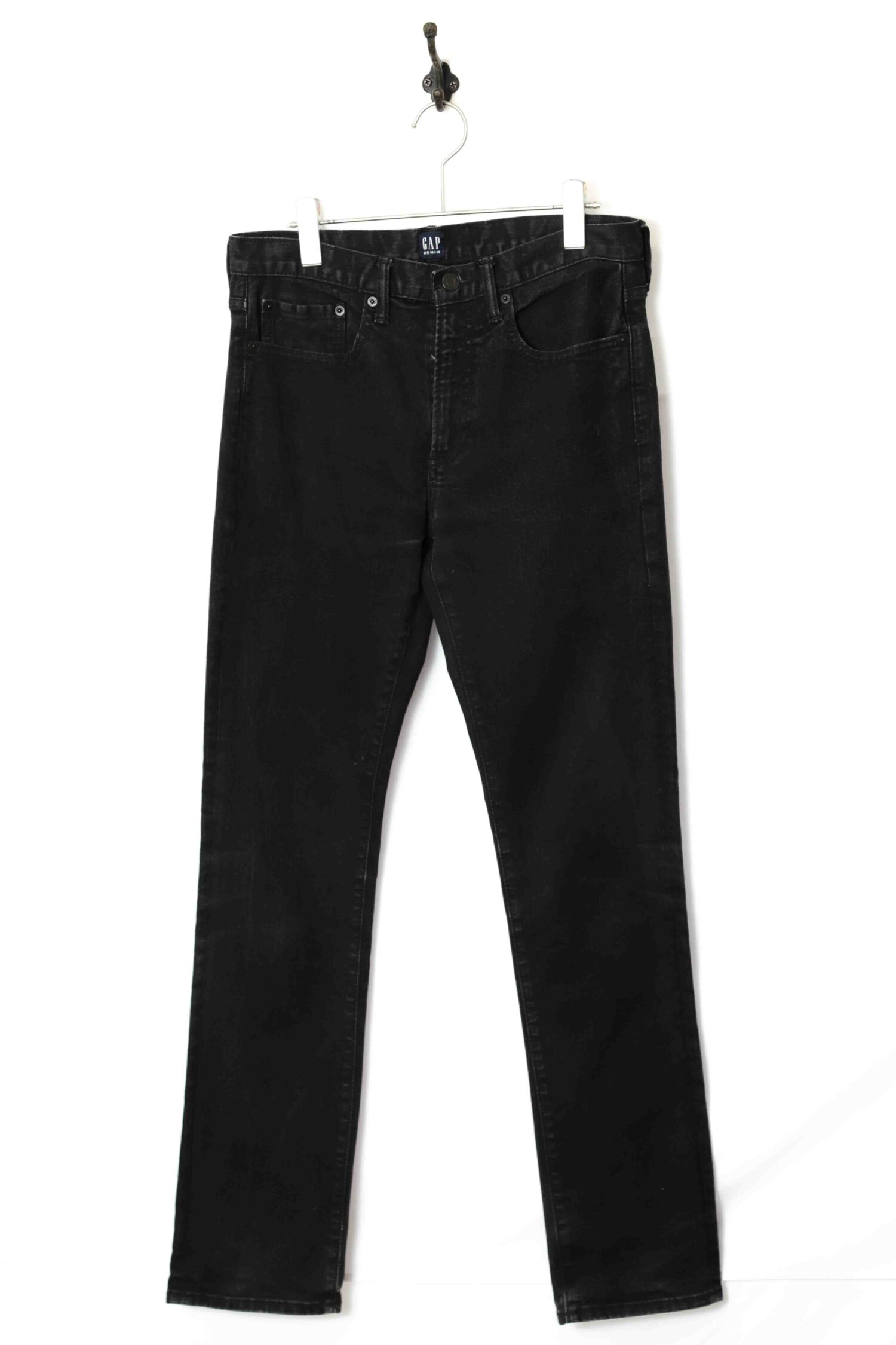 USED GAP BLACK DENIM PANTS/W78