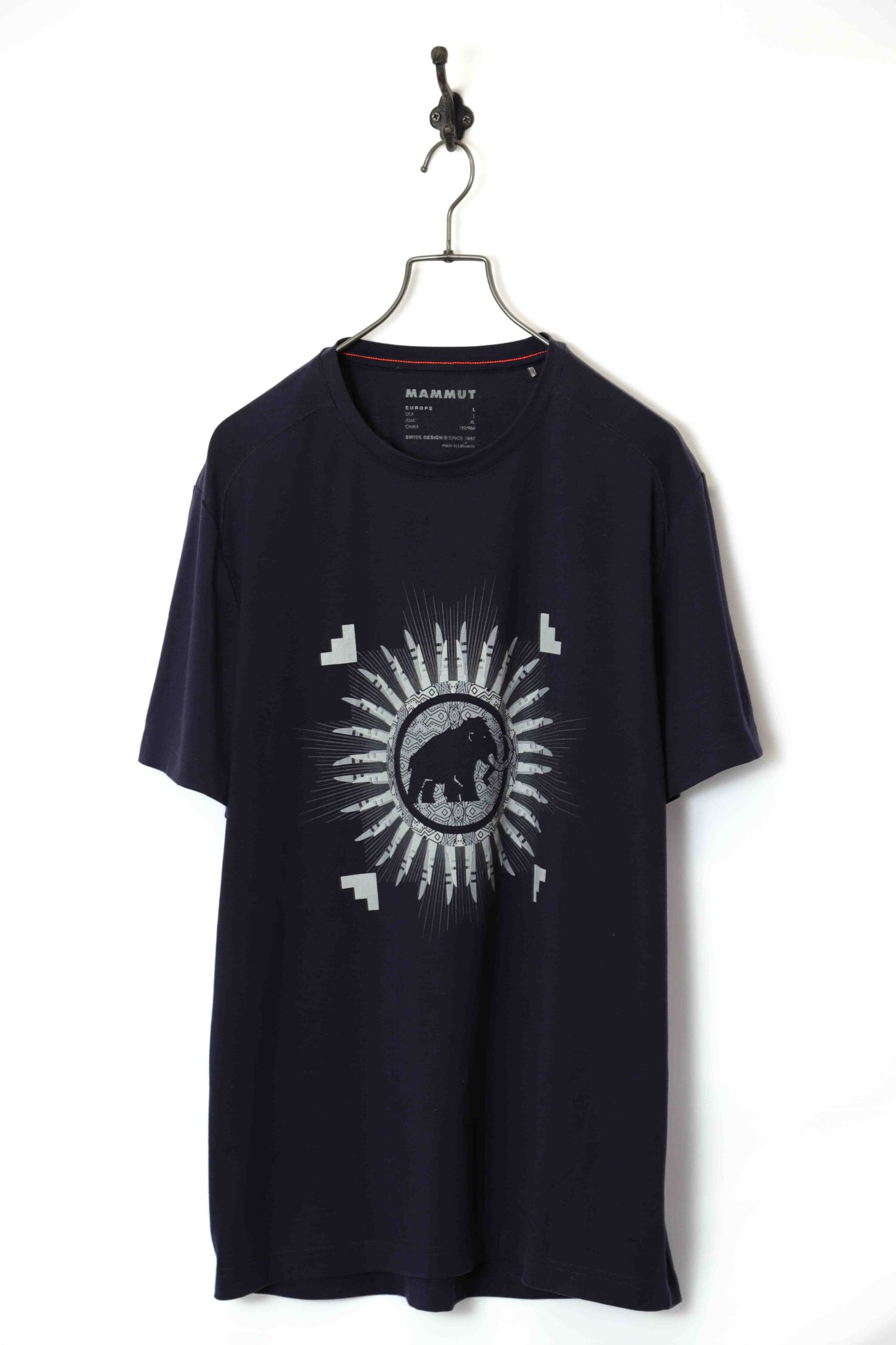 USED MAMMUT PRINTED T-SHIRT/L