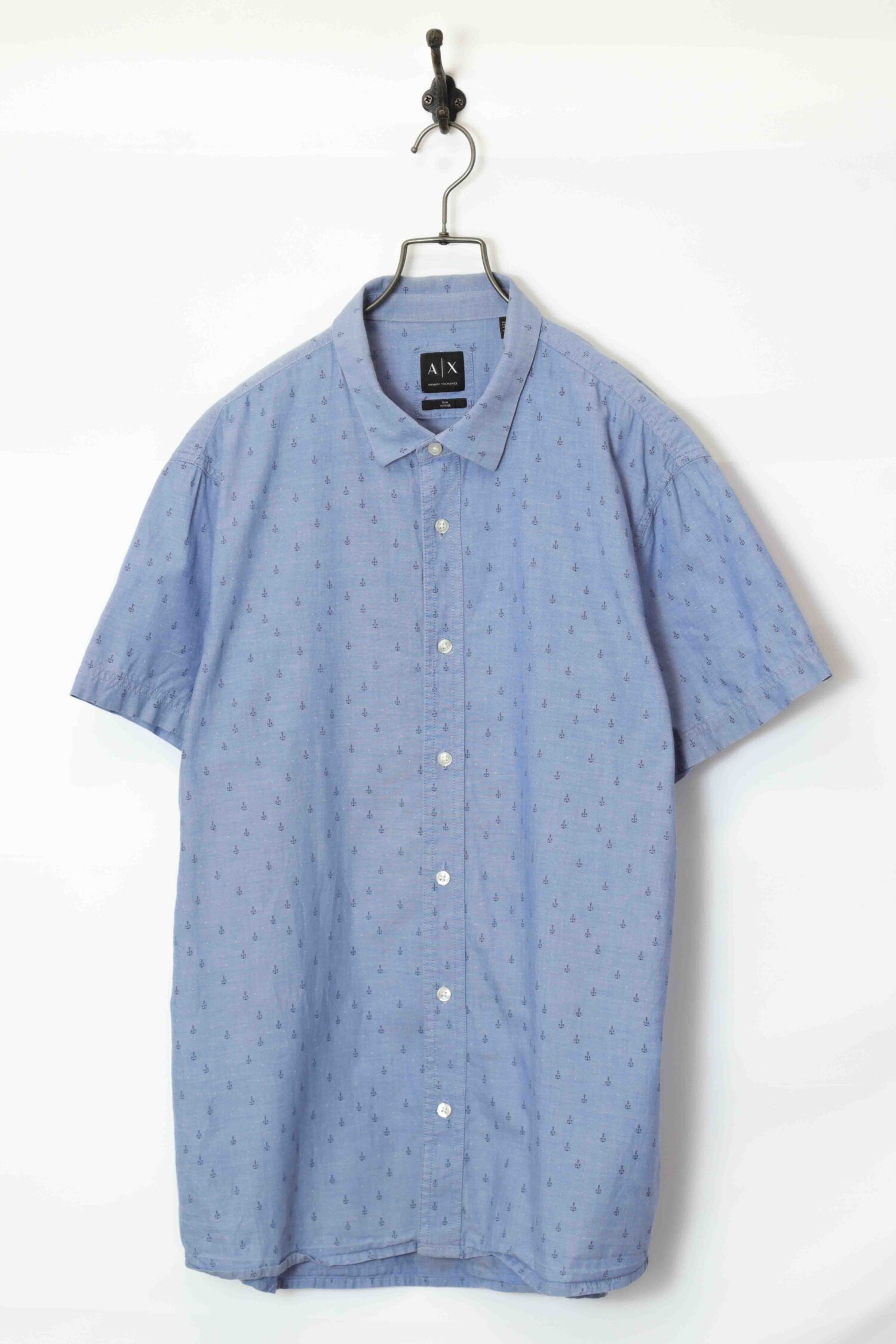 USED ARMANI PRINT SHIRT/XL