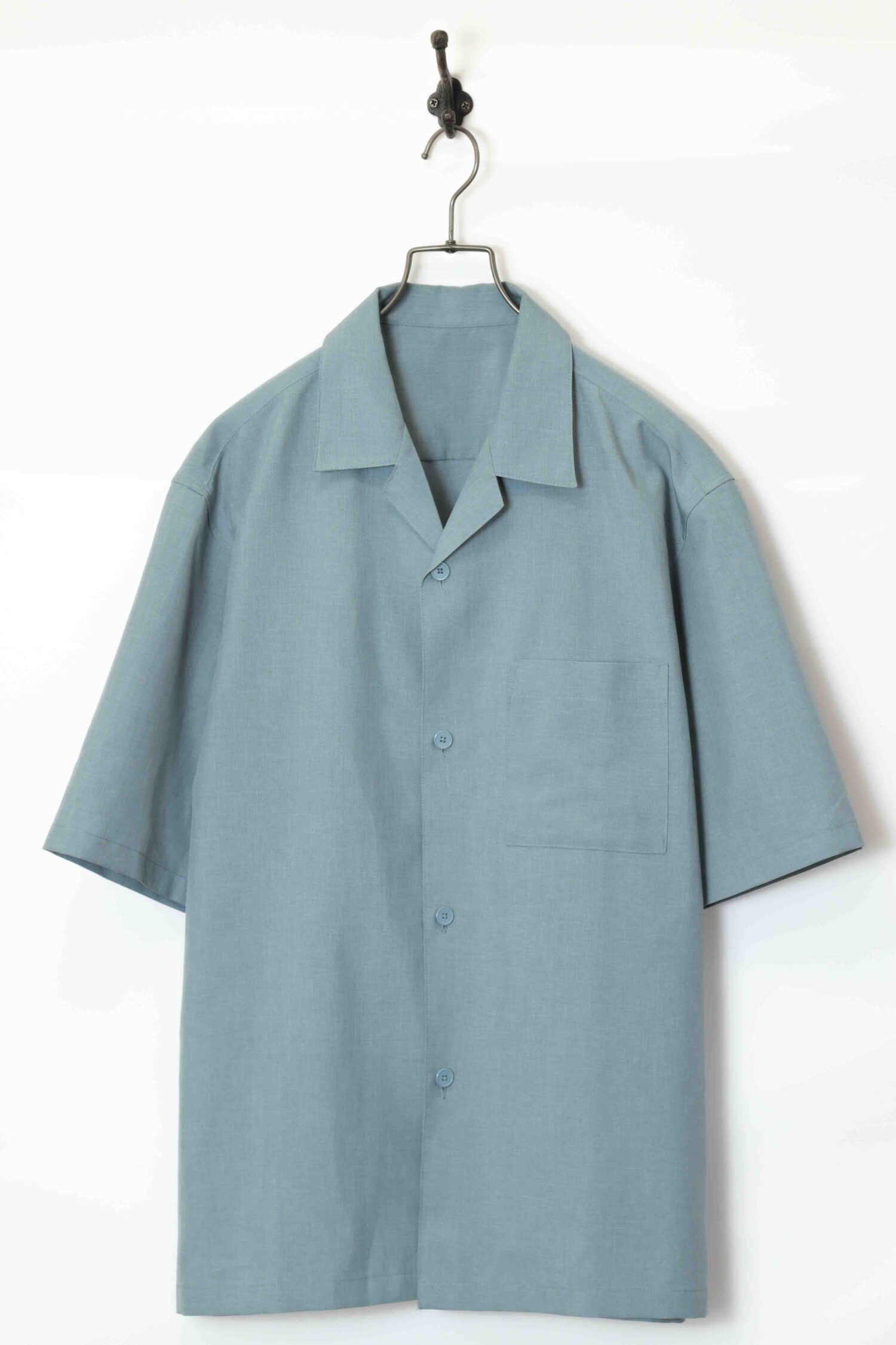 VINTAGE OPEN COLLAR SHIRT/XL