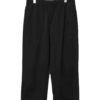 VINTAGE BLACK COTTON EASY PANTS/W70-88