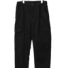 VINTAGE BLACK COTTON EASY CARGO PANTS/W72-86