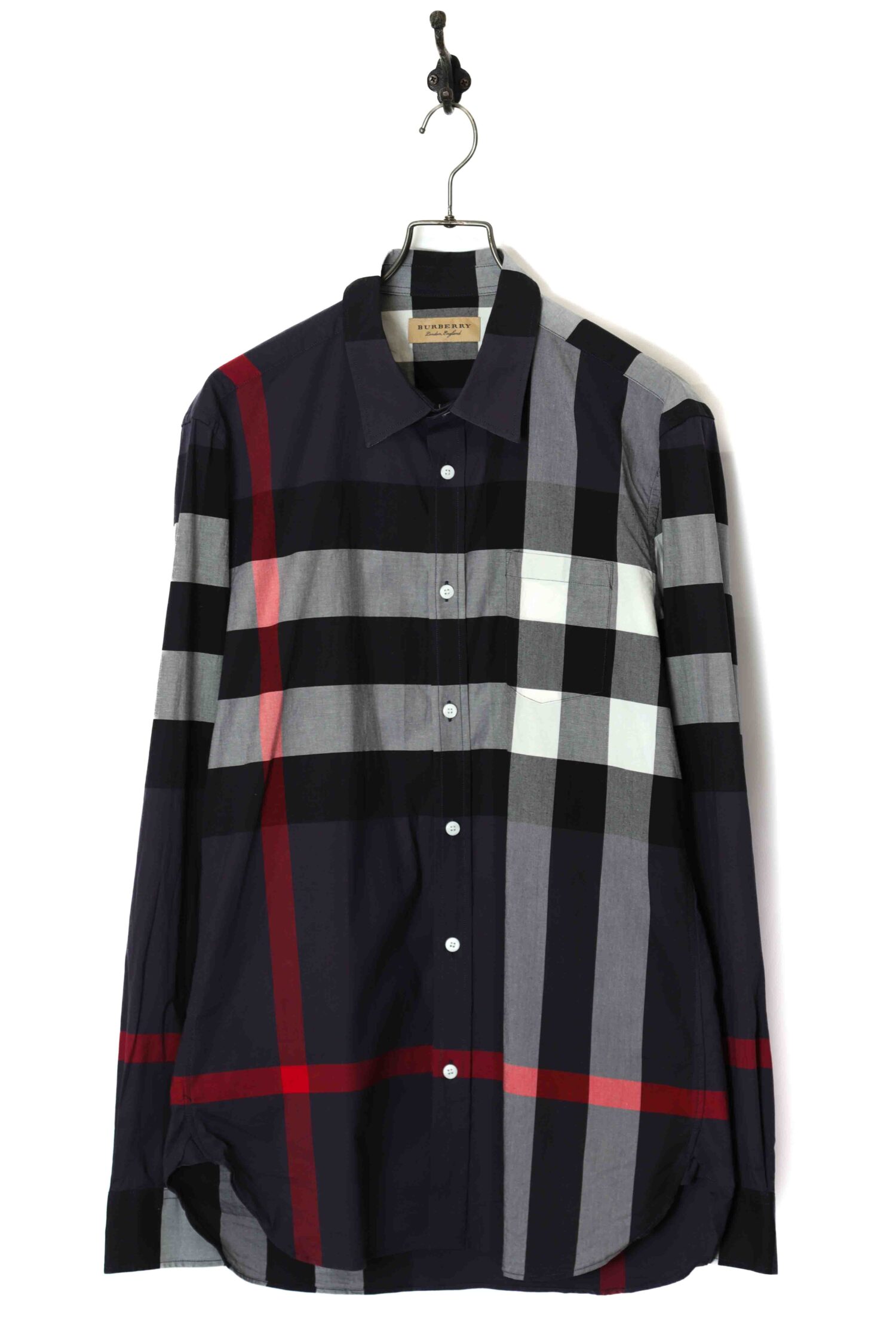 USED BURBERRY CHECK SHIRT/L