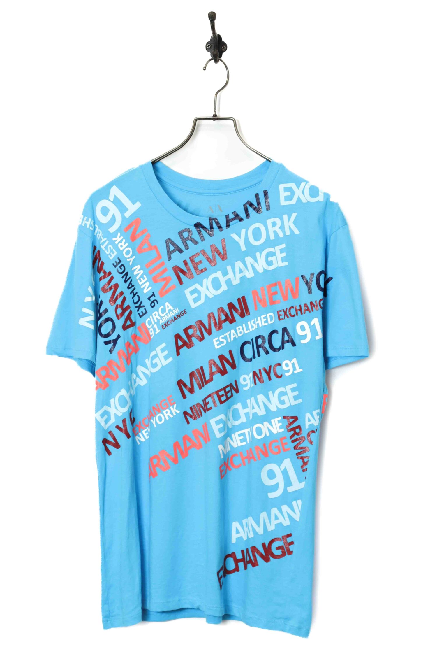USED ARMANI PRINTED T-SHIRT/L