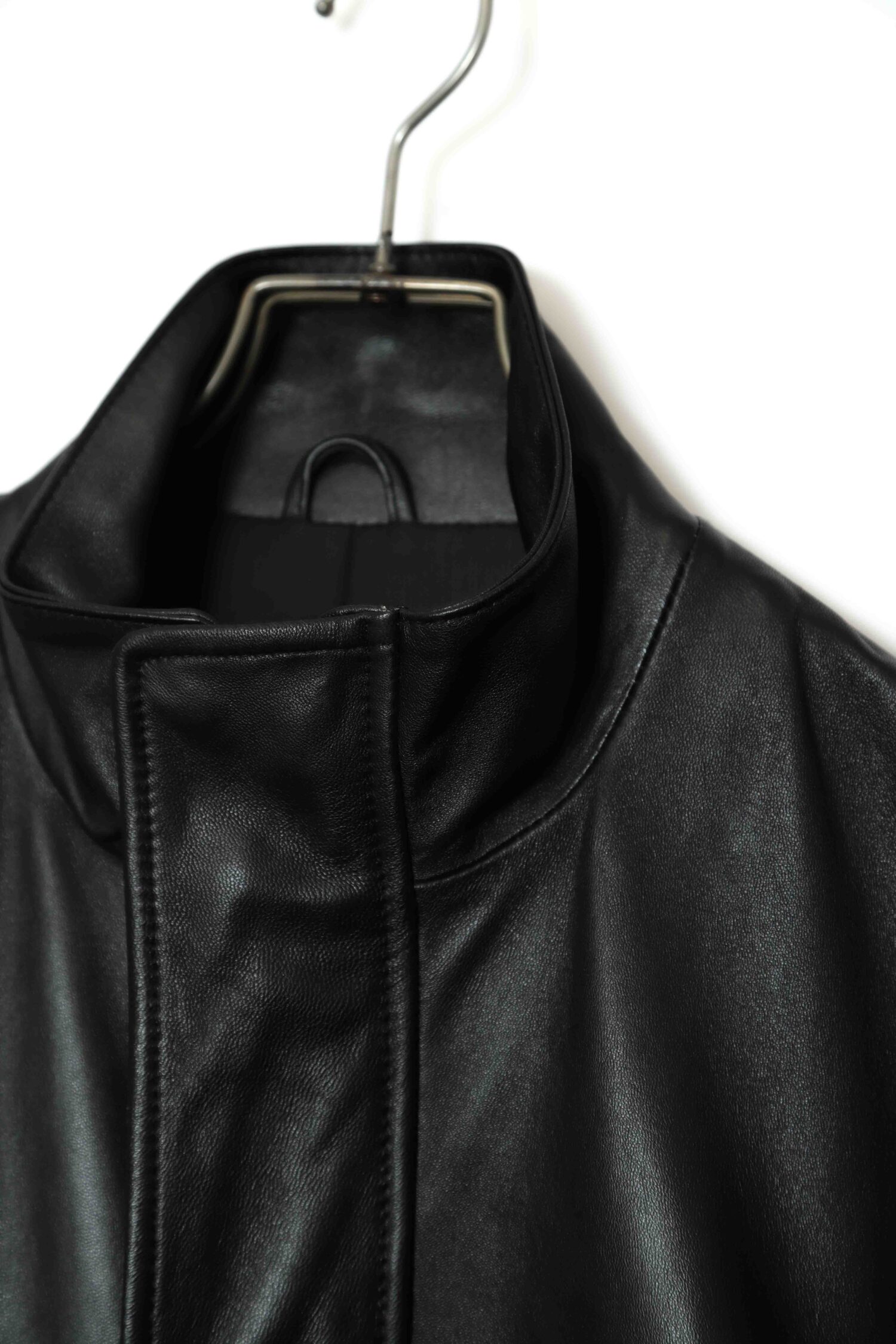 Alternative view of VINTAGE LEATHER STAND COLLAR JACKET/L
