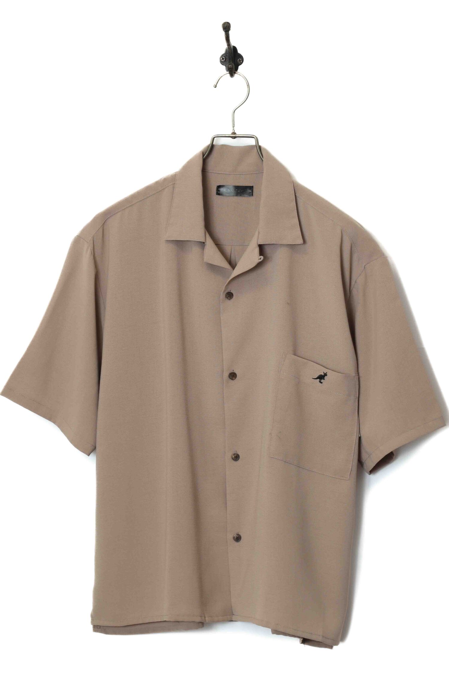 USED KANGOL OPEN COLLAR SHIRT/L