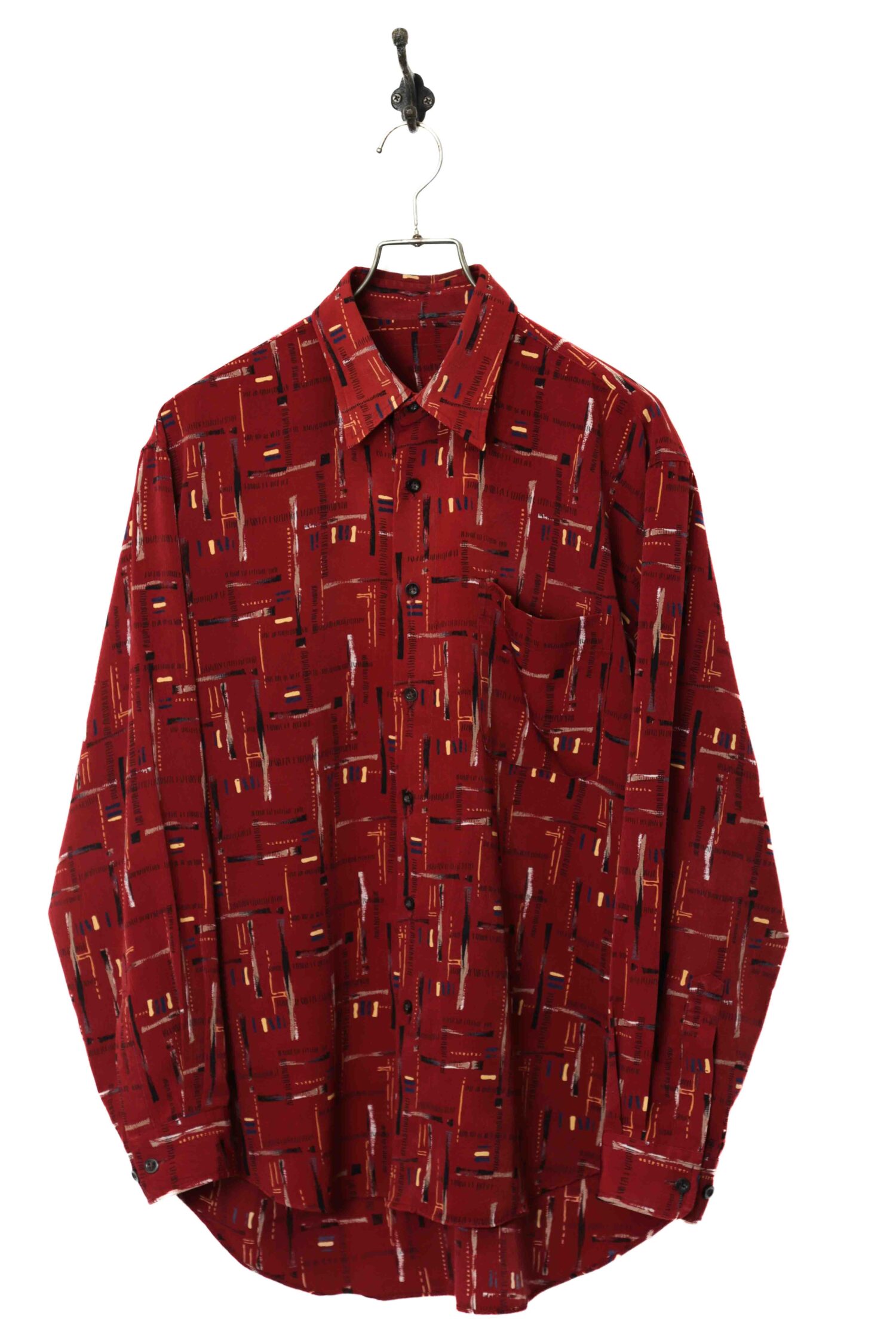 VINTAGE PATTERN SHIRT/L