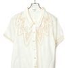 VINTAGE EMBROIDERY BLOUSE/L