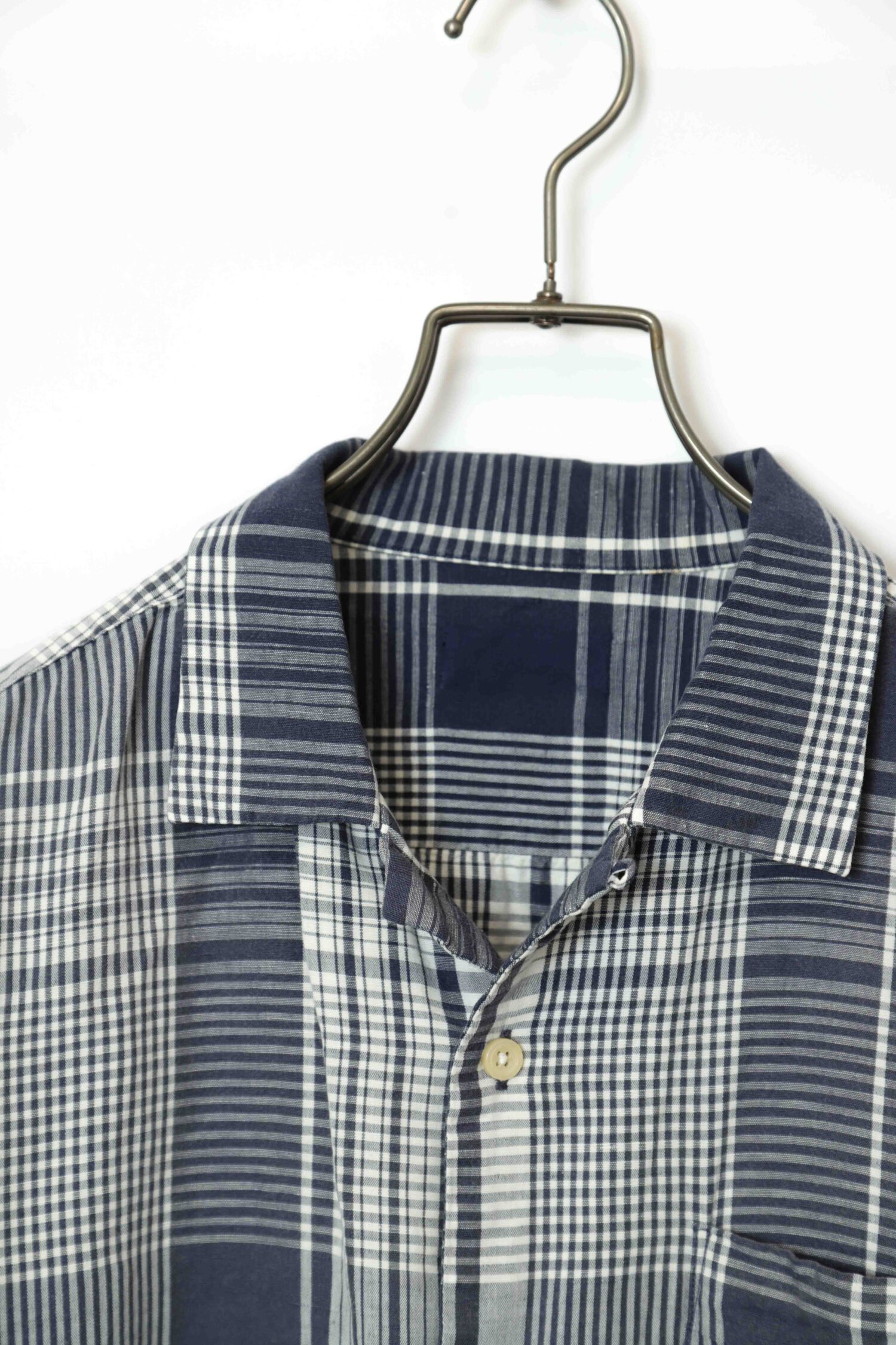 Alternative view of VINTAGE CHECK OPEN COLLAR SHIRT/M