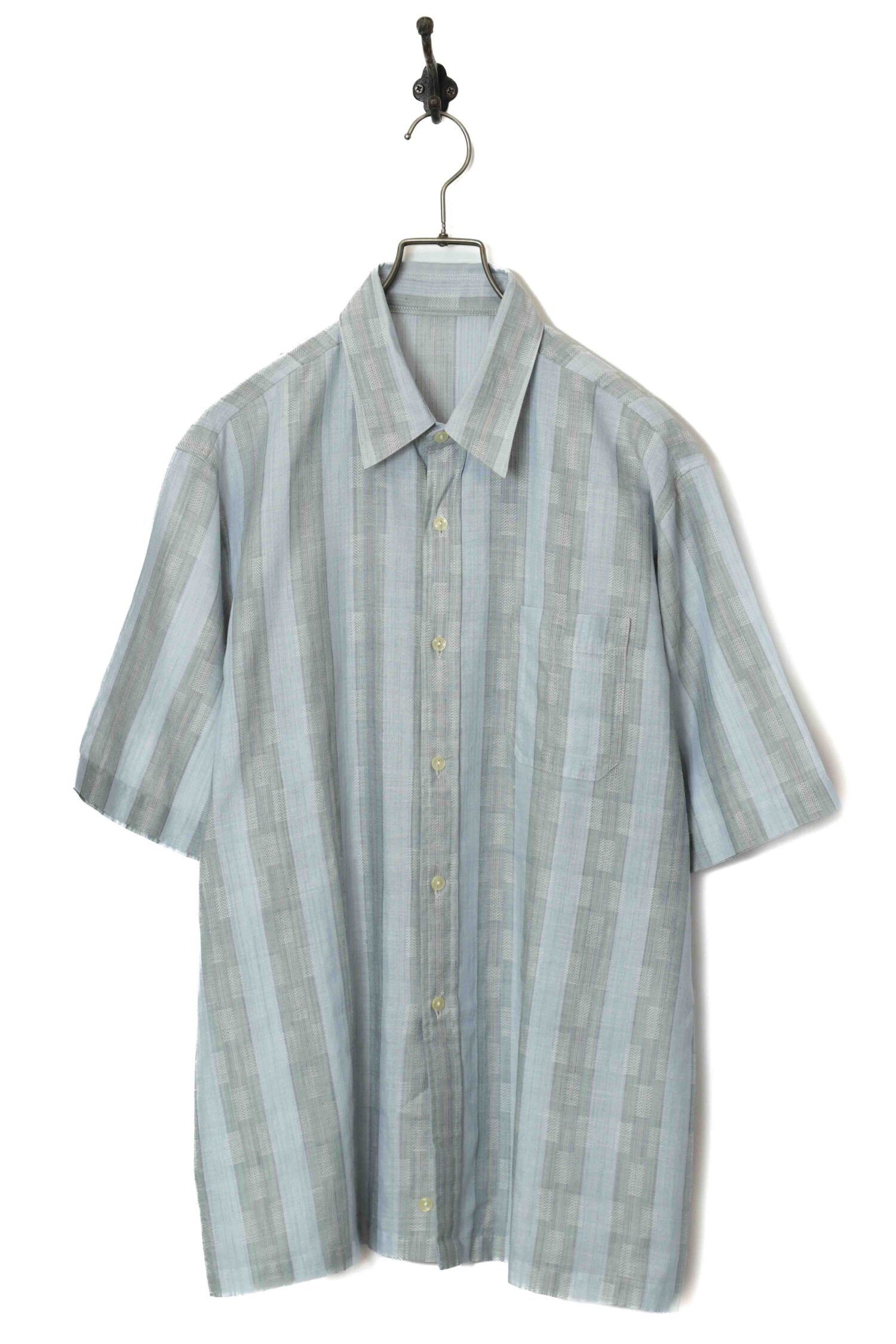 VINTAGE CHECK PATTERN SHIRT/XL