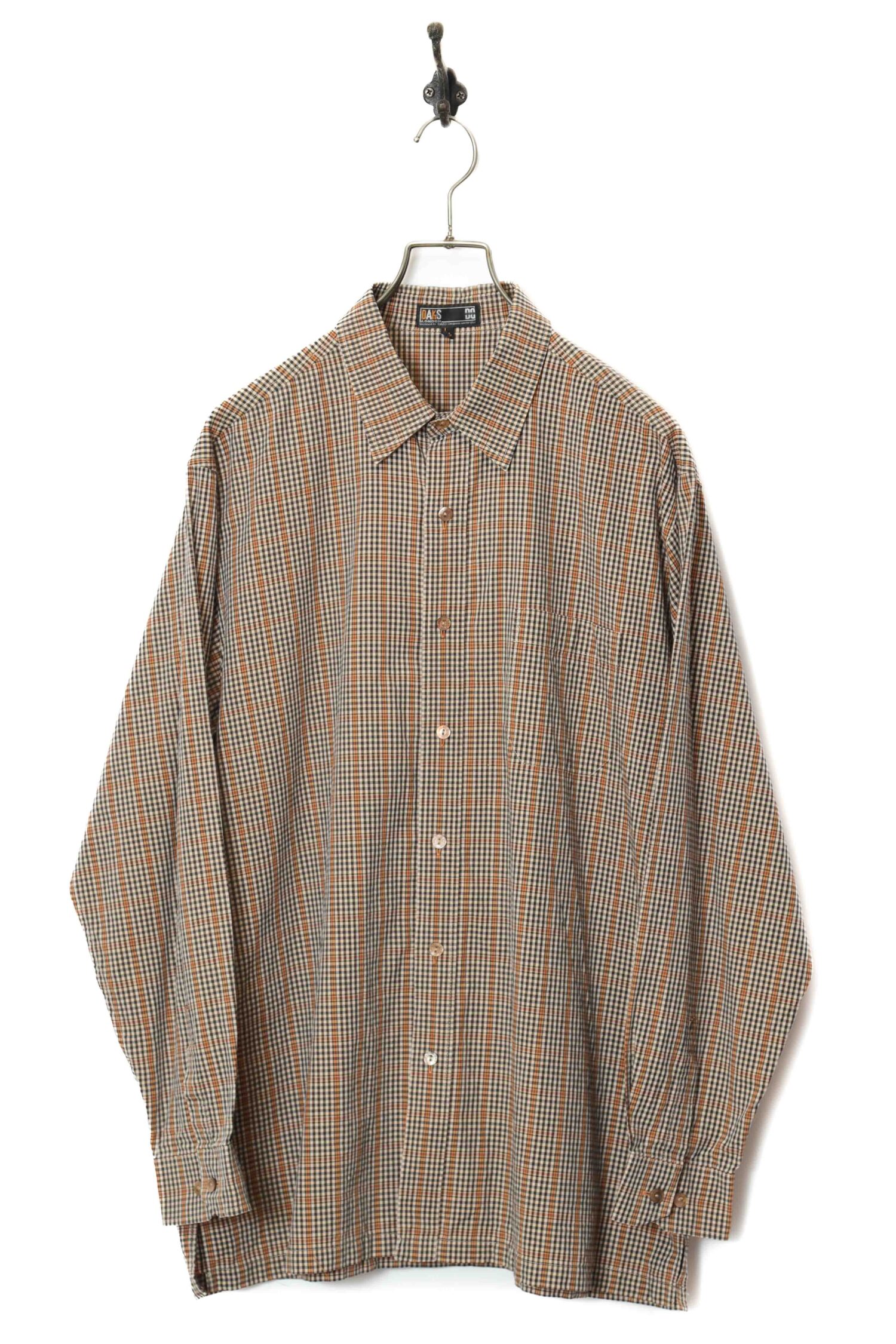 USED DAKS CHECK SHIRT/L
