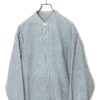 VINTAGE STRIPED STAND COLLAR SHIRT/M