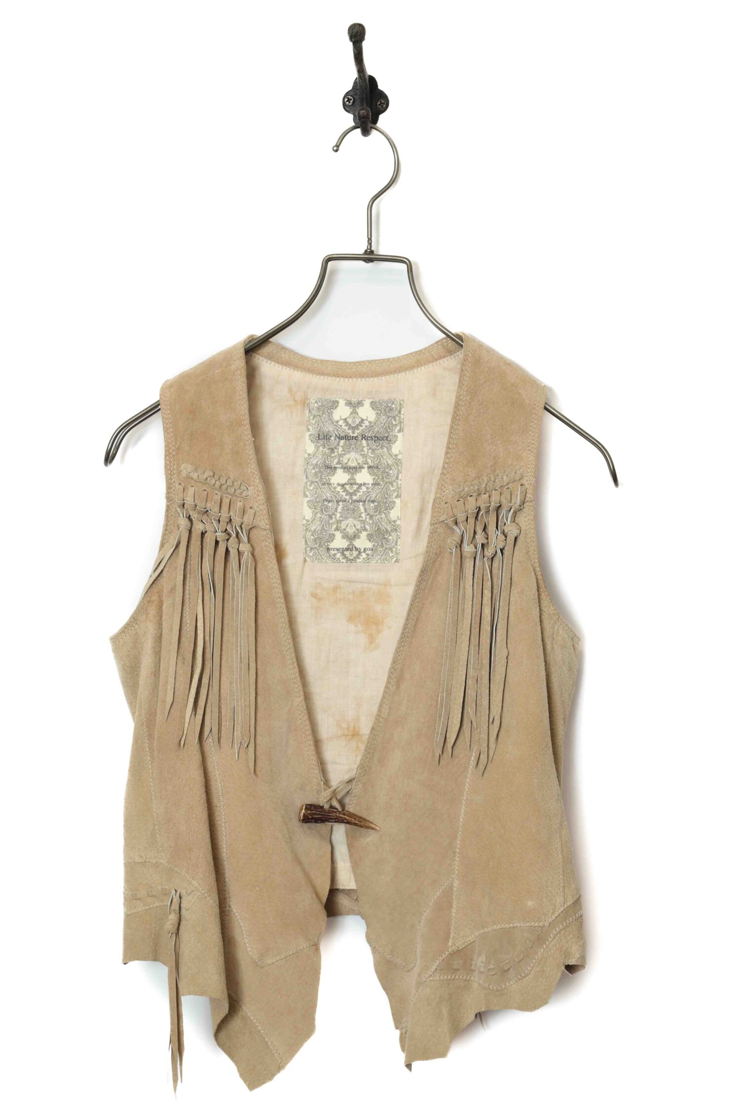 USED SUEDE VEST/XS