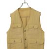 VINTAGE COTTON LINEN VEST/M