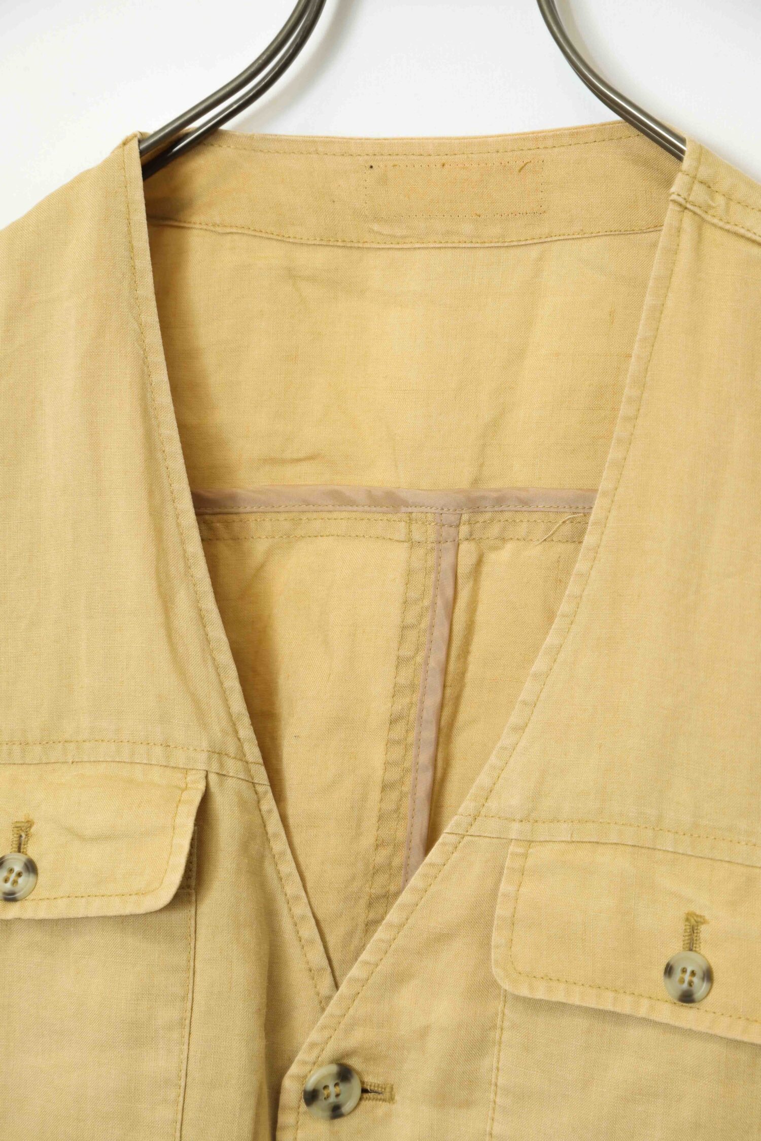 Alternative view of VINTAGE COTTON LINEN VEST/M