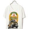 VINTAGE PRINTED V-NECK T-SHIRT/L