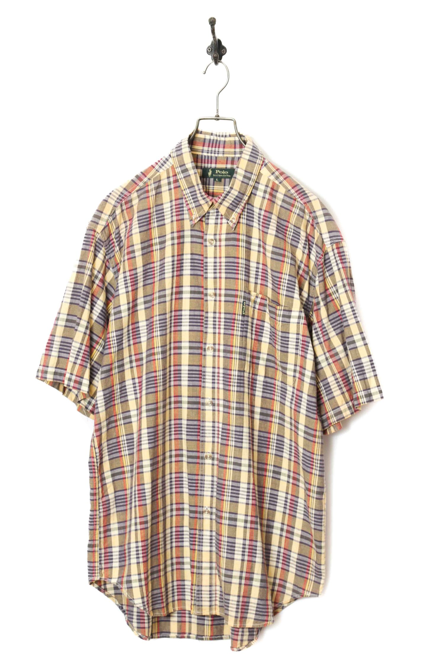 USED POLO CHECK SHIRT/L