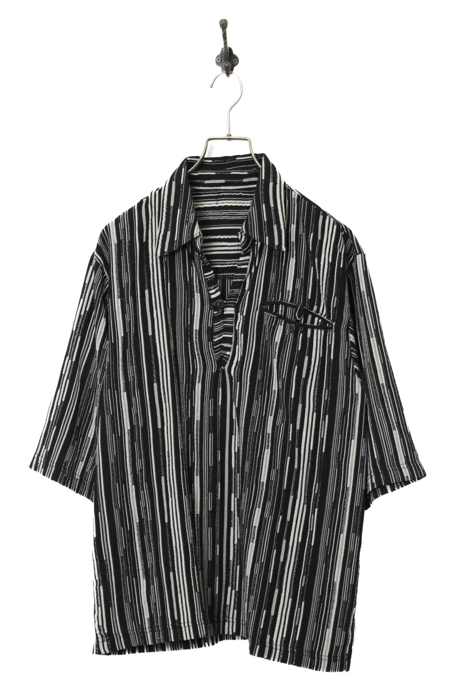 VINTAGE STRIPE PULLOVER SHIRT/L