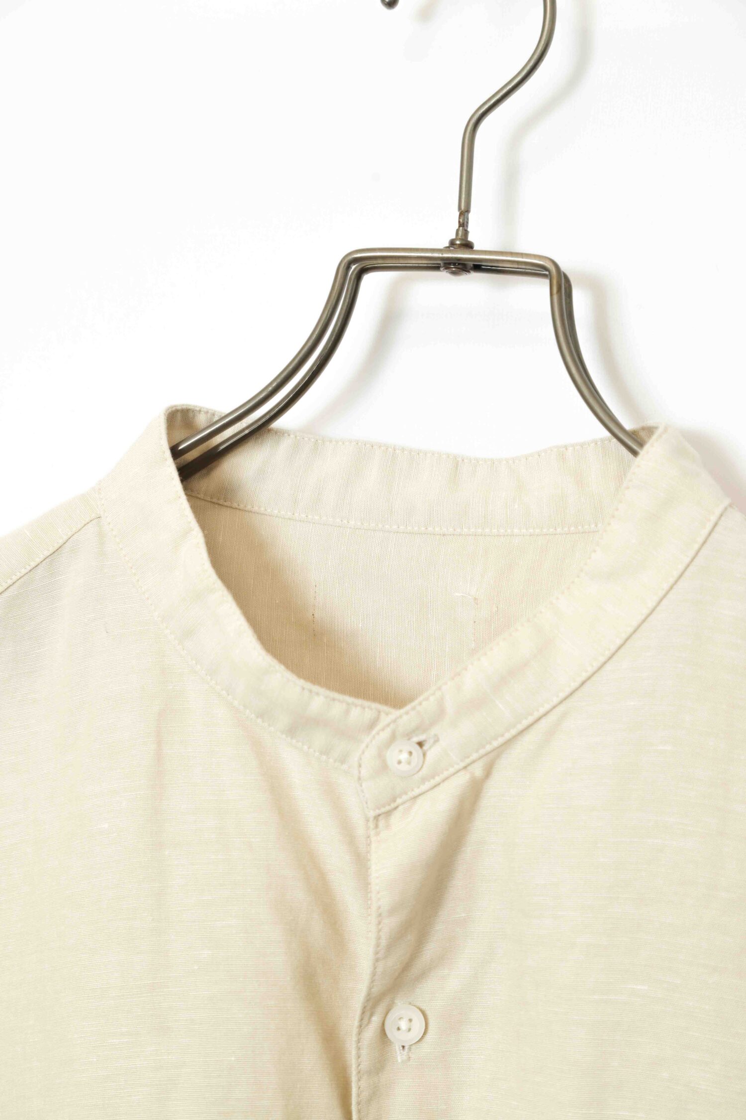 Alternative view of VINTAGE LINEN STAND COLLAR SHIRT/XL
