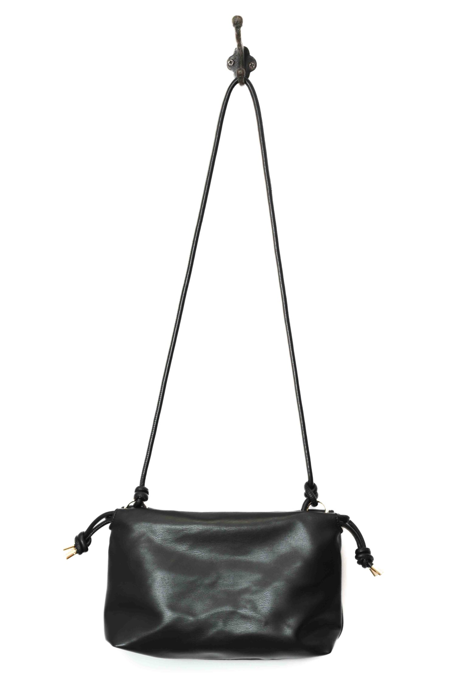 USED FAKE LEATHER SHOULDER BAG/