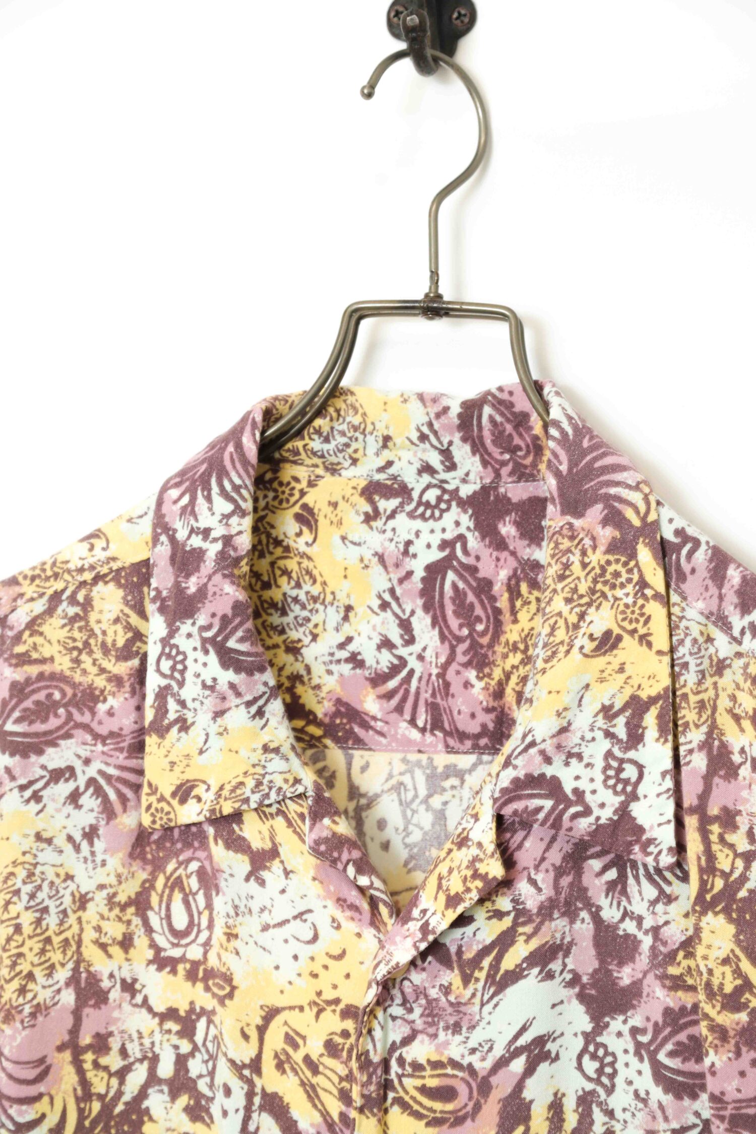 Alternative view of VINTAGE PRINTED OPEN COLLAR SHIRT/XL