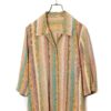 VINTAGE PRINTED OPEN COLLAR SHIRT/XL