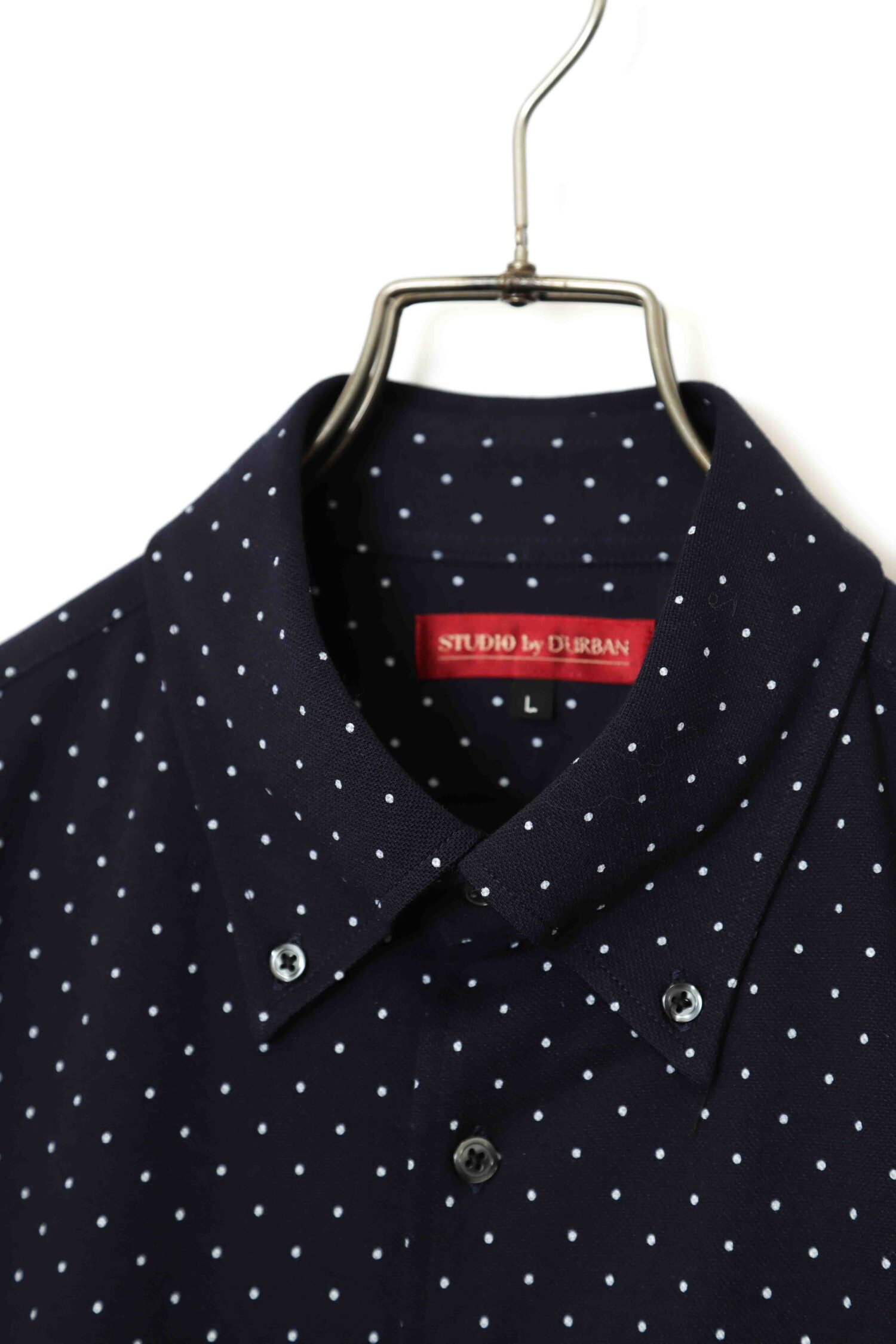 Alternative view of USED DURBAN DOT PRINTED SHIRT/L