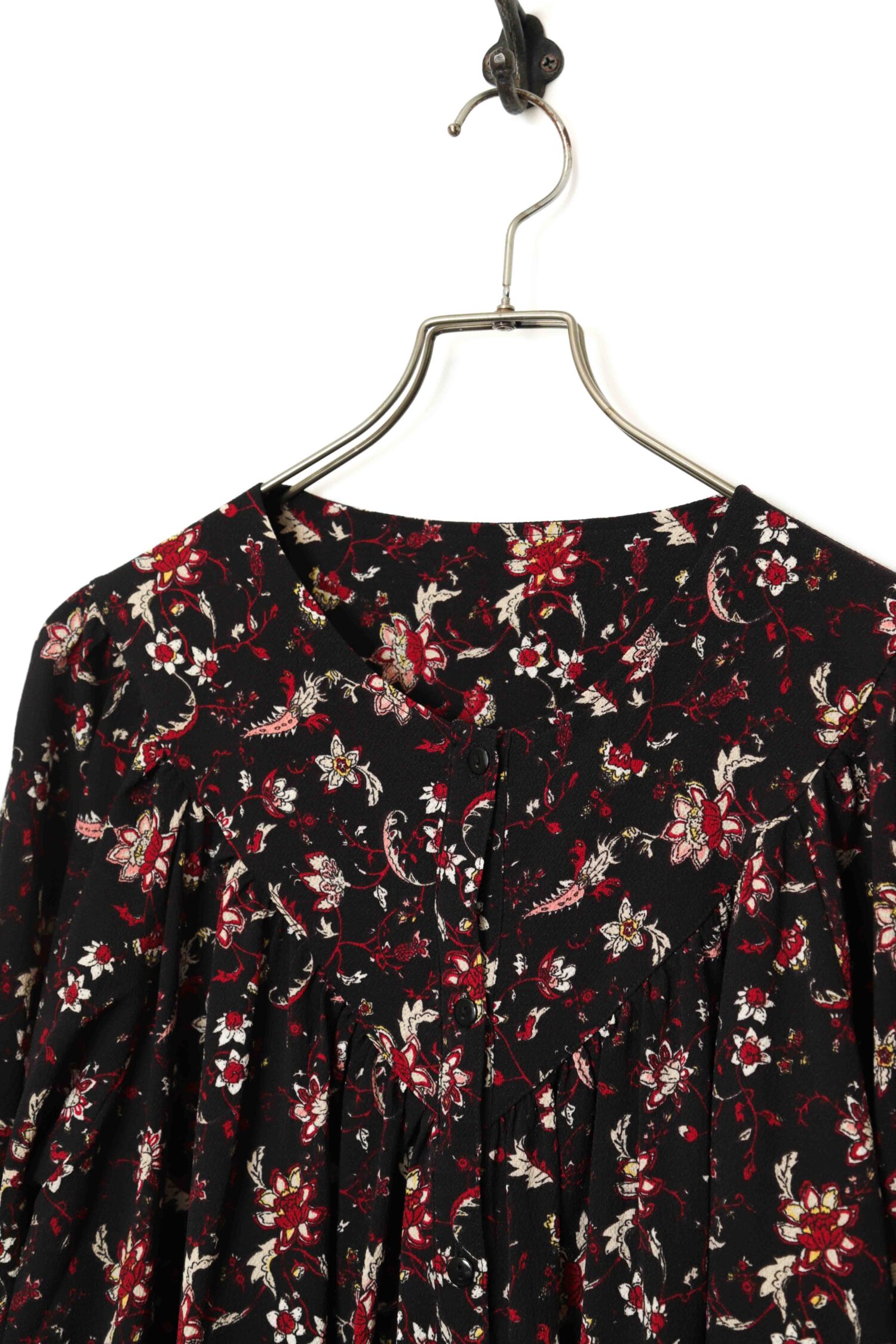 Alternative view of VINTAGE PRINTED ONE-PIECE DRESS/L
